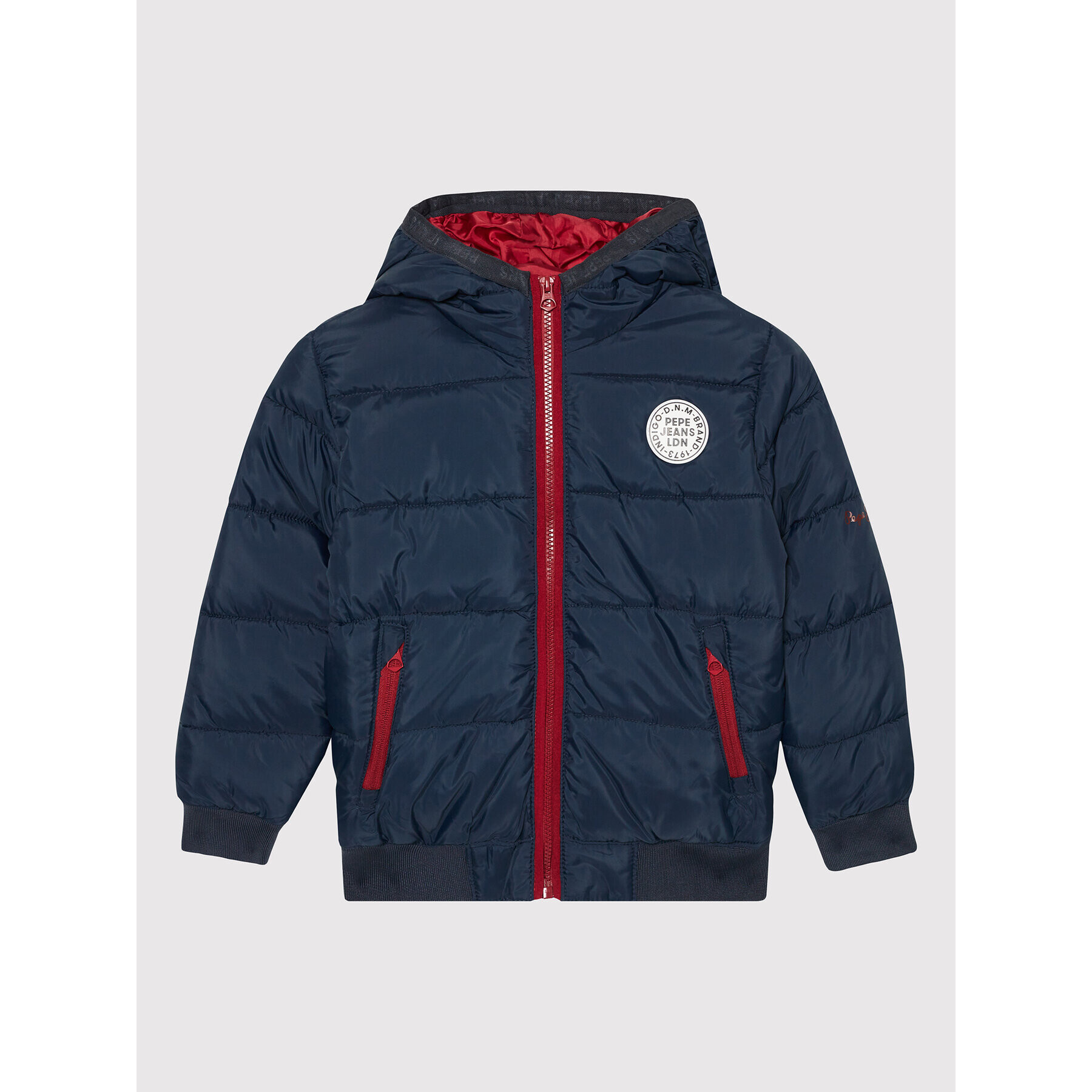 Pepe Jeans Пухено яке Fran PB401096 Тъмносин Regular Fit - Pepit.bg