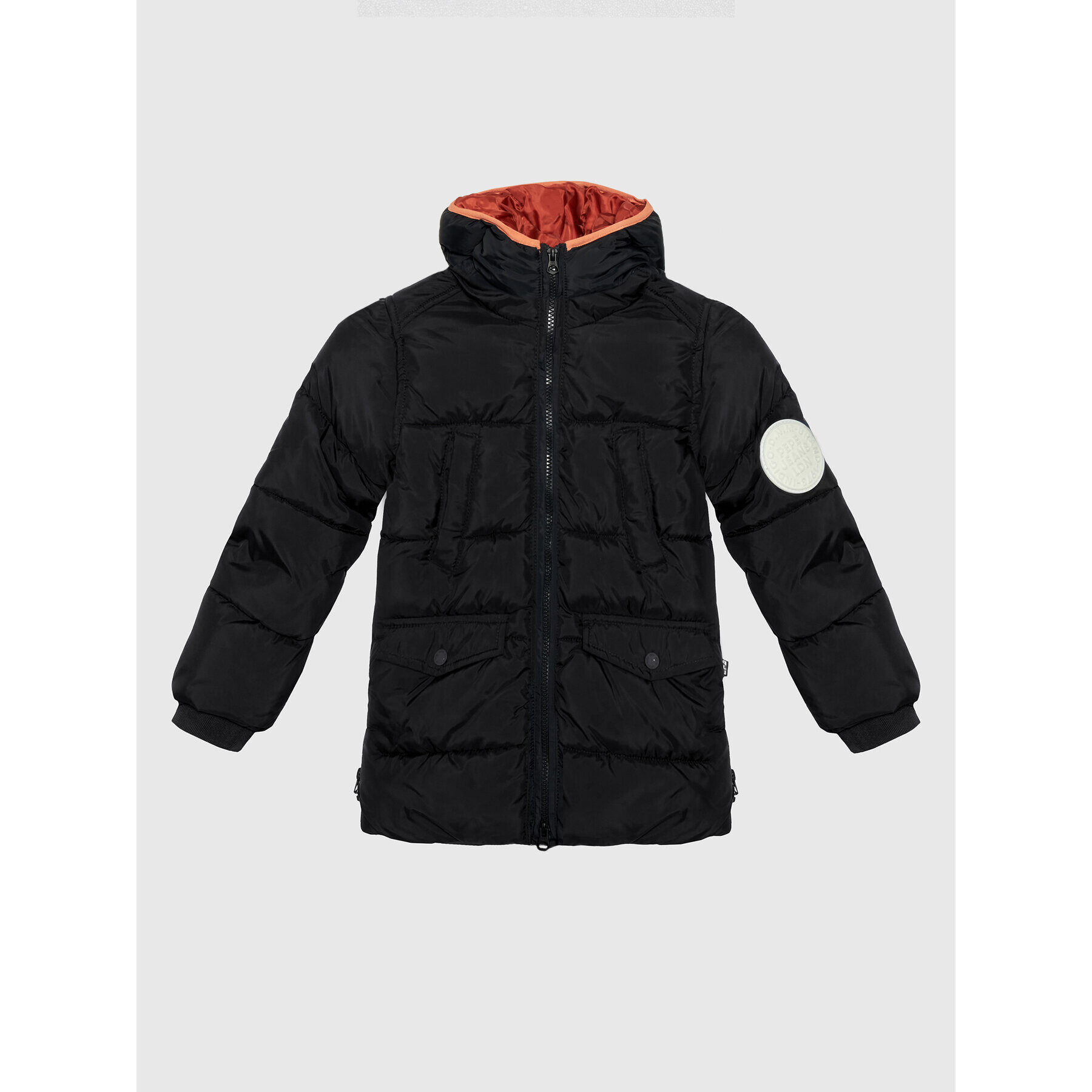 Pepe Jeans Пухено яке Fred PB401098 Черен Regular Fit - Pepit.bg