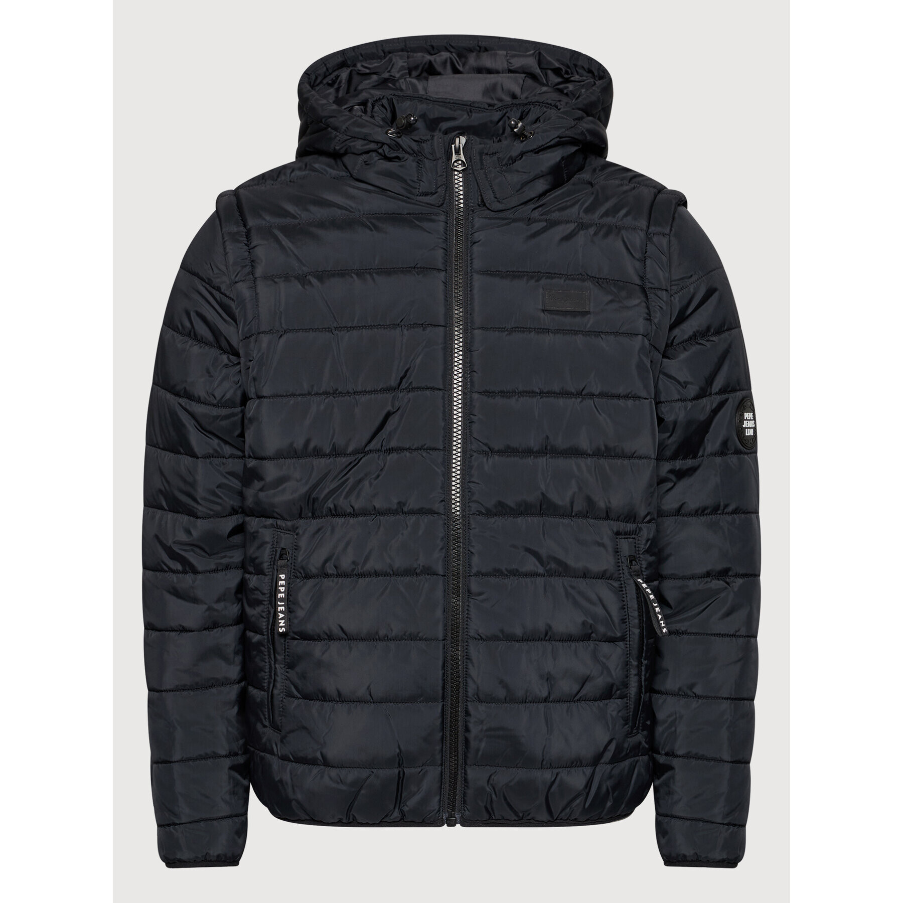 Pepe Jeans Пухено яке Hiram PM402452 Черен Regular Fit - Pepit.bg