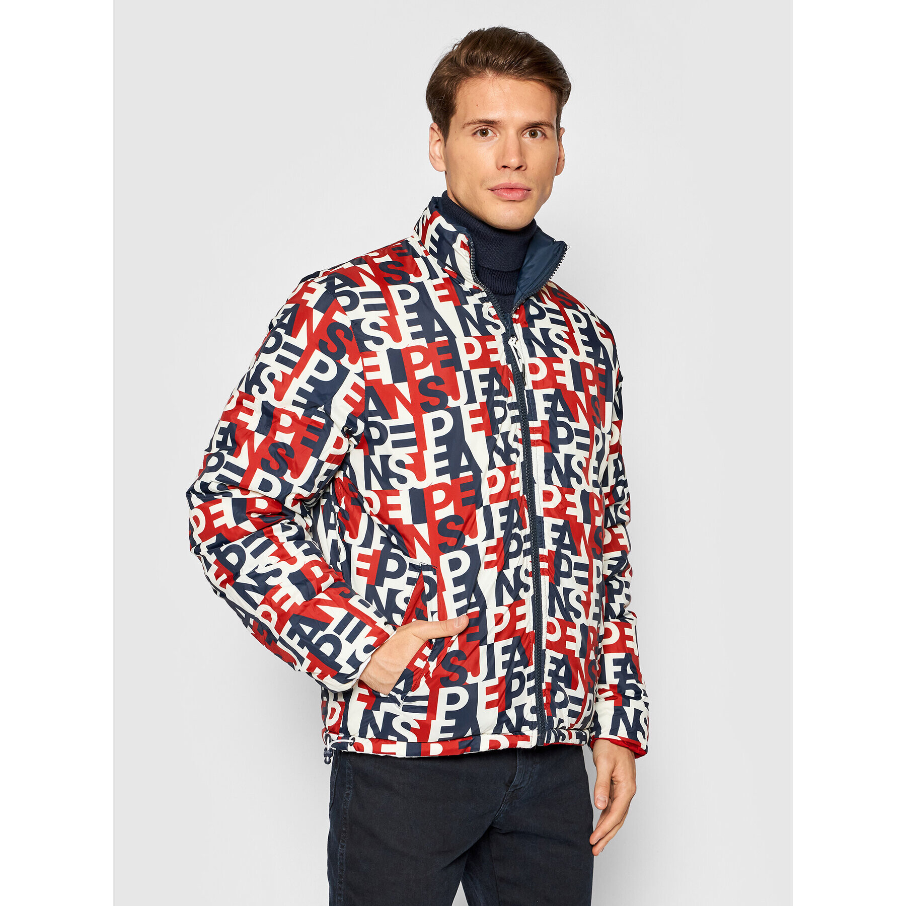 Pepe Jeans Пухено яке Mark PM402454 Цветен Regular Fit - Pepit.bg