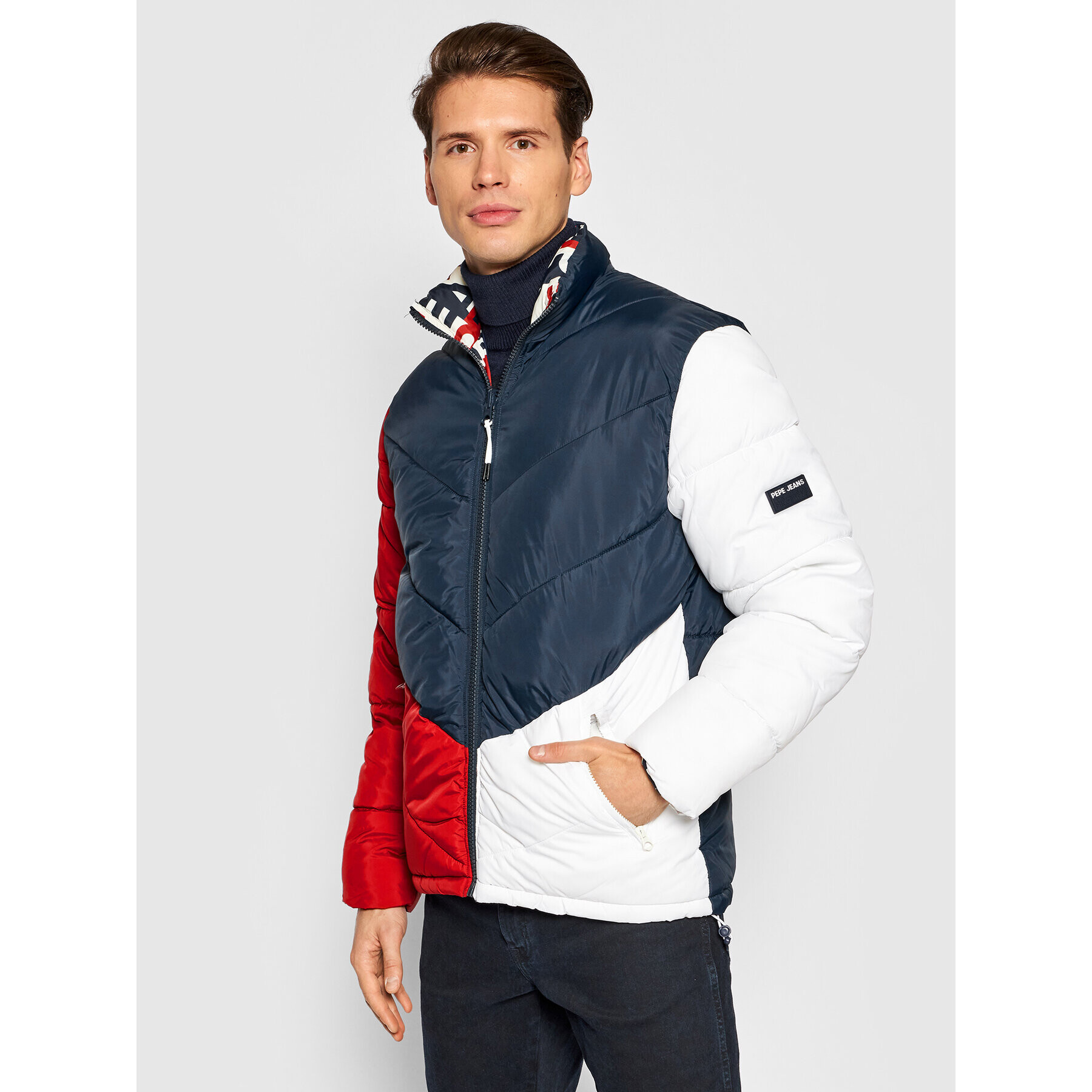 Pepe Jeans Пухено яке Mark PM402454 Цветен Regular Fit - Pepit.bg