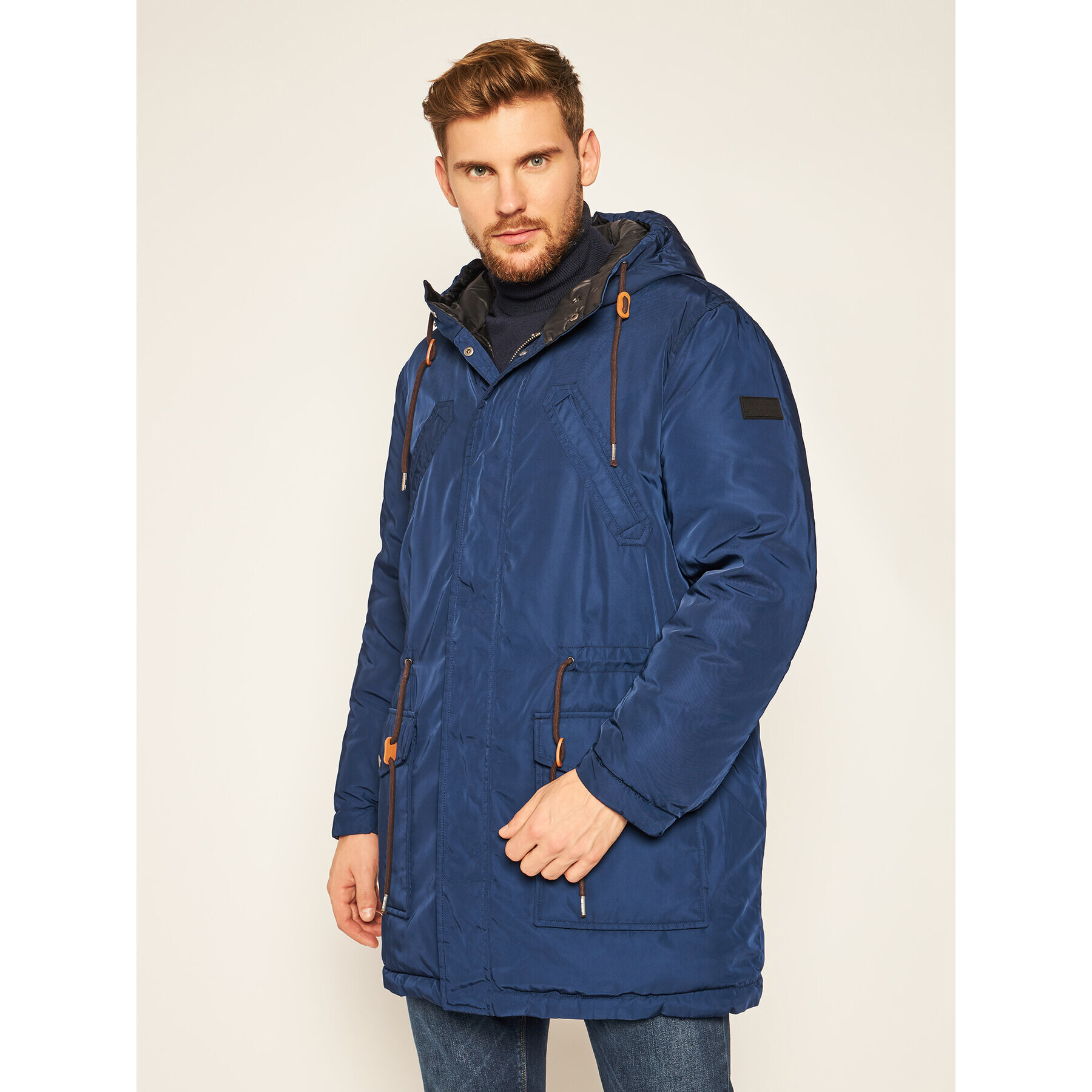 Pepe Jeans Пухено яке Reversible Spencer PM402311 Тъмносин Regular Fit - Pepit.bg