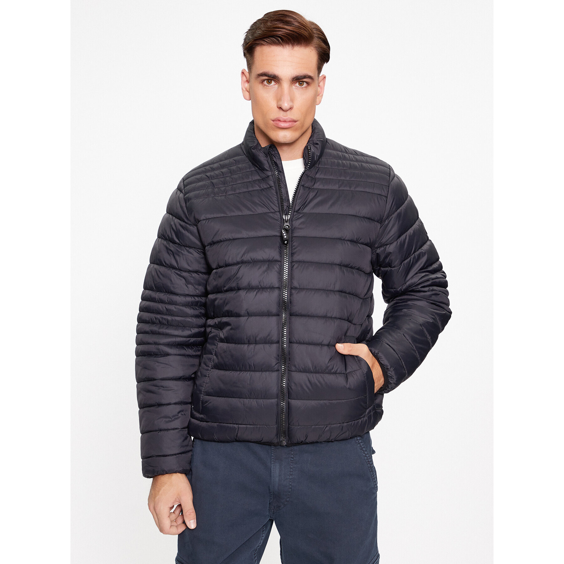 Pepe Jeans Пухено яке Balle PM402864 Черен Regular Fit - Pepit.bg