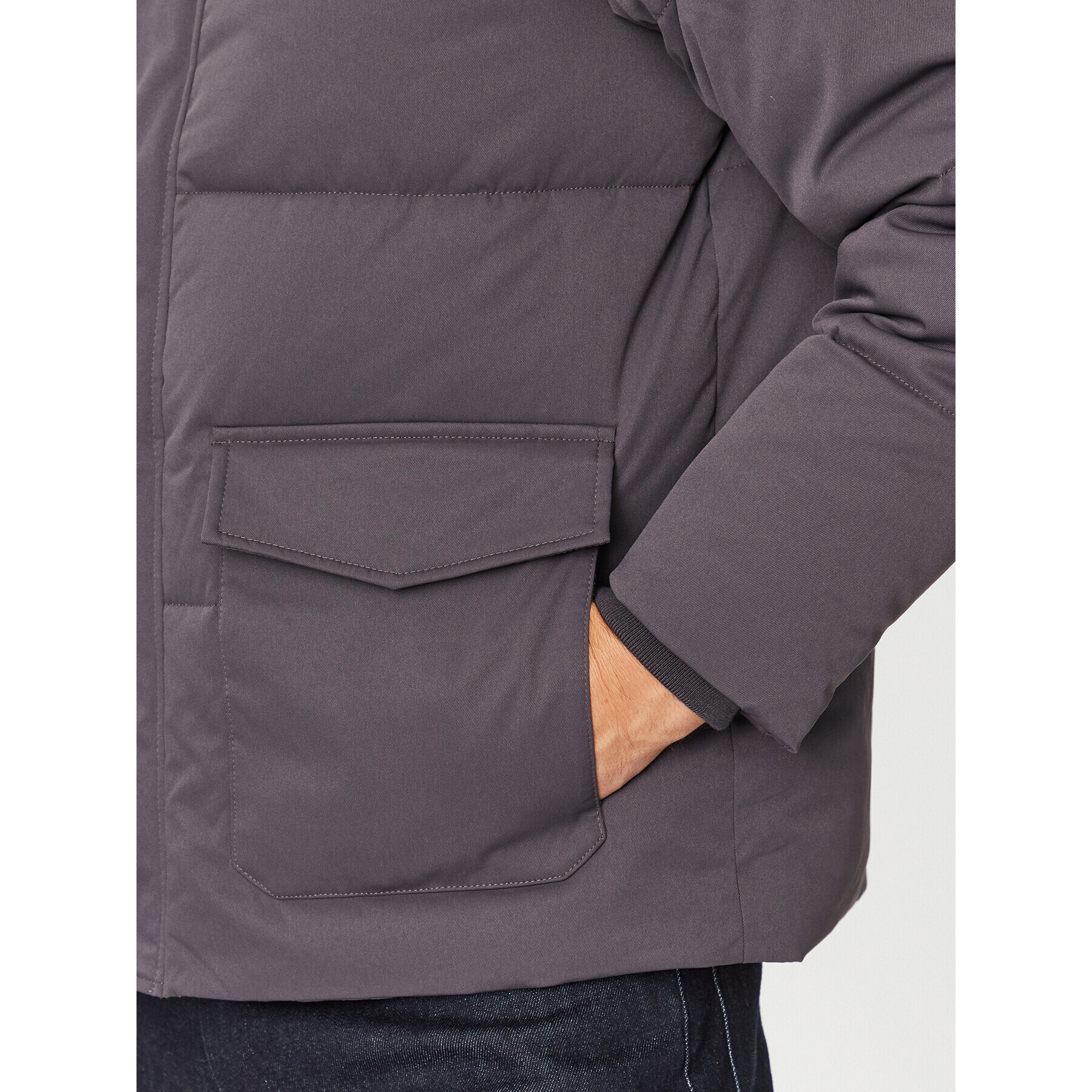 Pepe Jeans Пухено яке Biel PM402837 Сив Regular Fit - Pepit.bg
