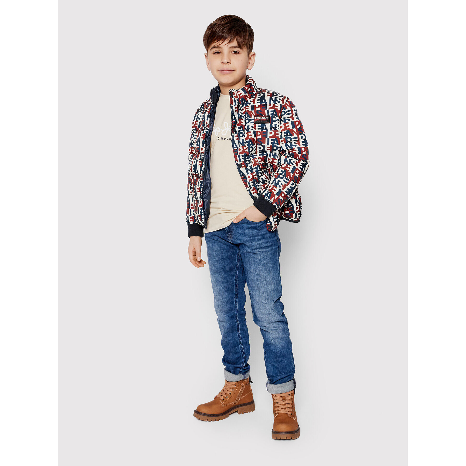 Pepe Jeans Пухено яке Fergy PB401089 Цветен Regular Fit - Pepit.bg