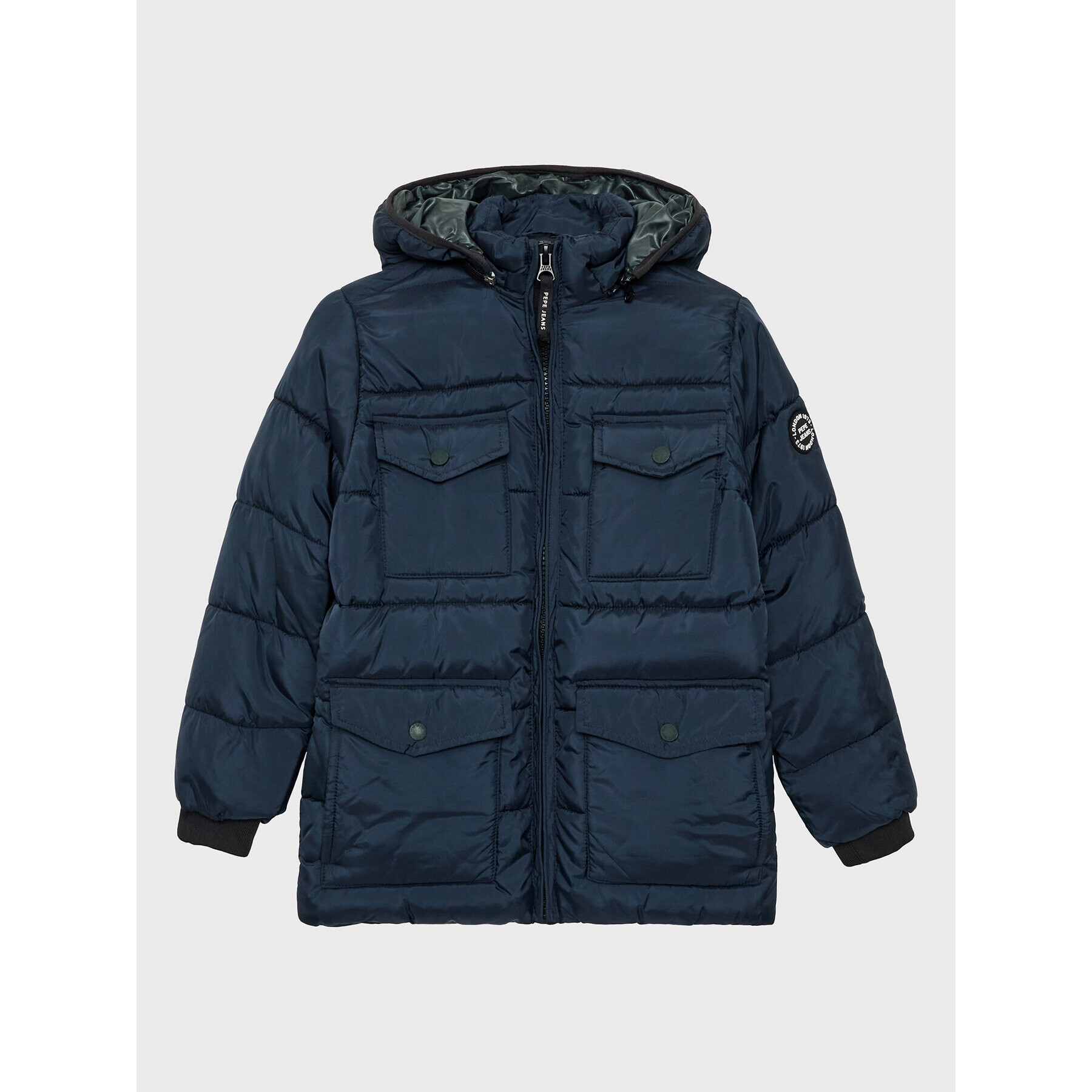 Pepe Jeans Пухено яке Grantown PB401147 Тъмносин Regular Fit - Pepit.bg