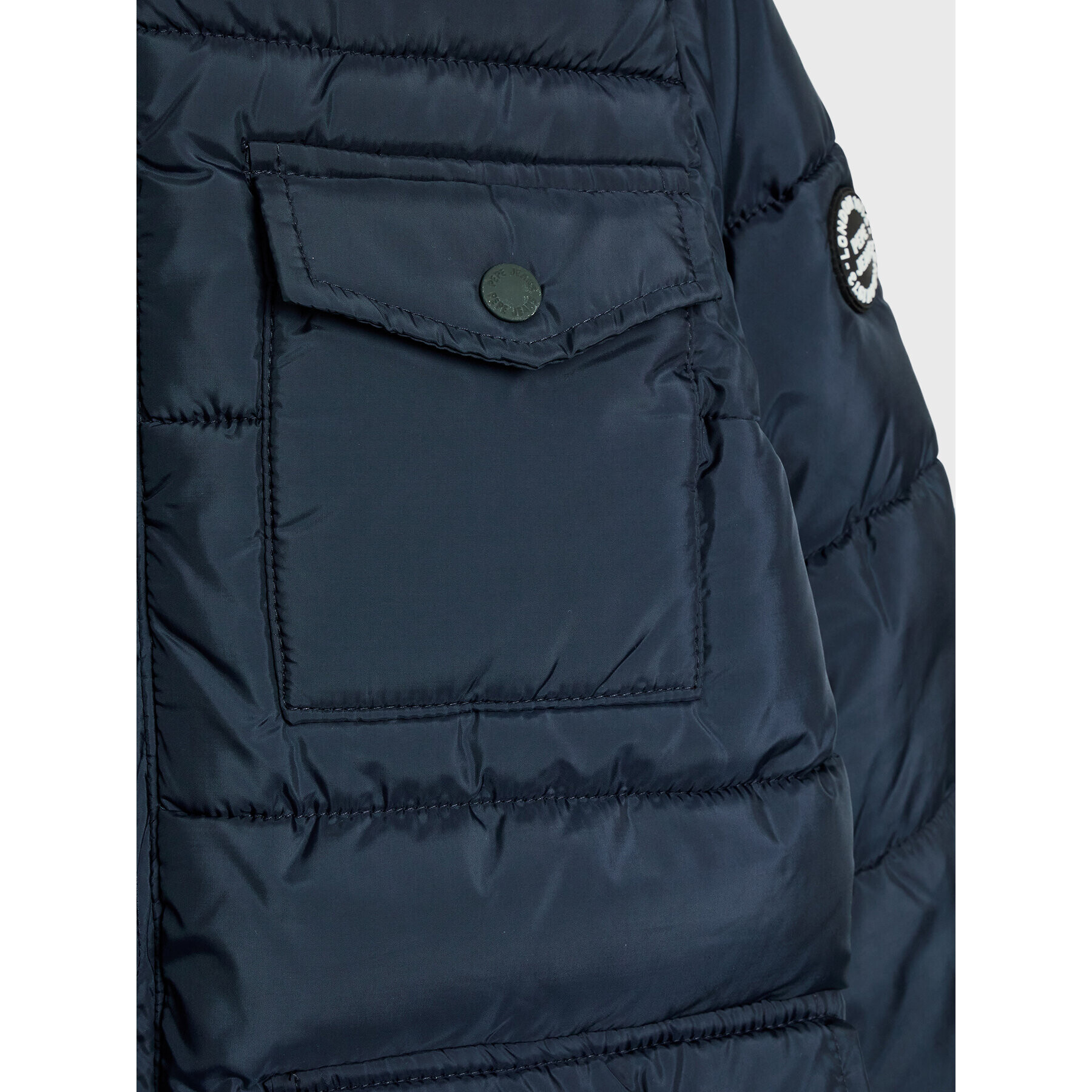 Pepe Jeans Пухено яке Grantown PB401147 Тъмносин Regular Fit - Pepit.bg