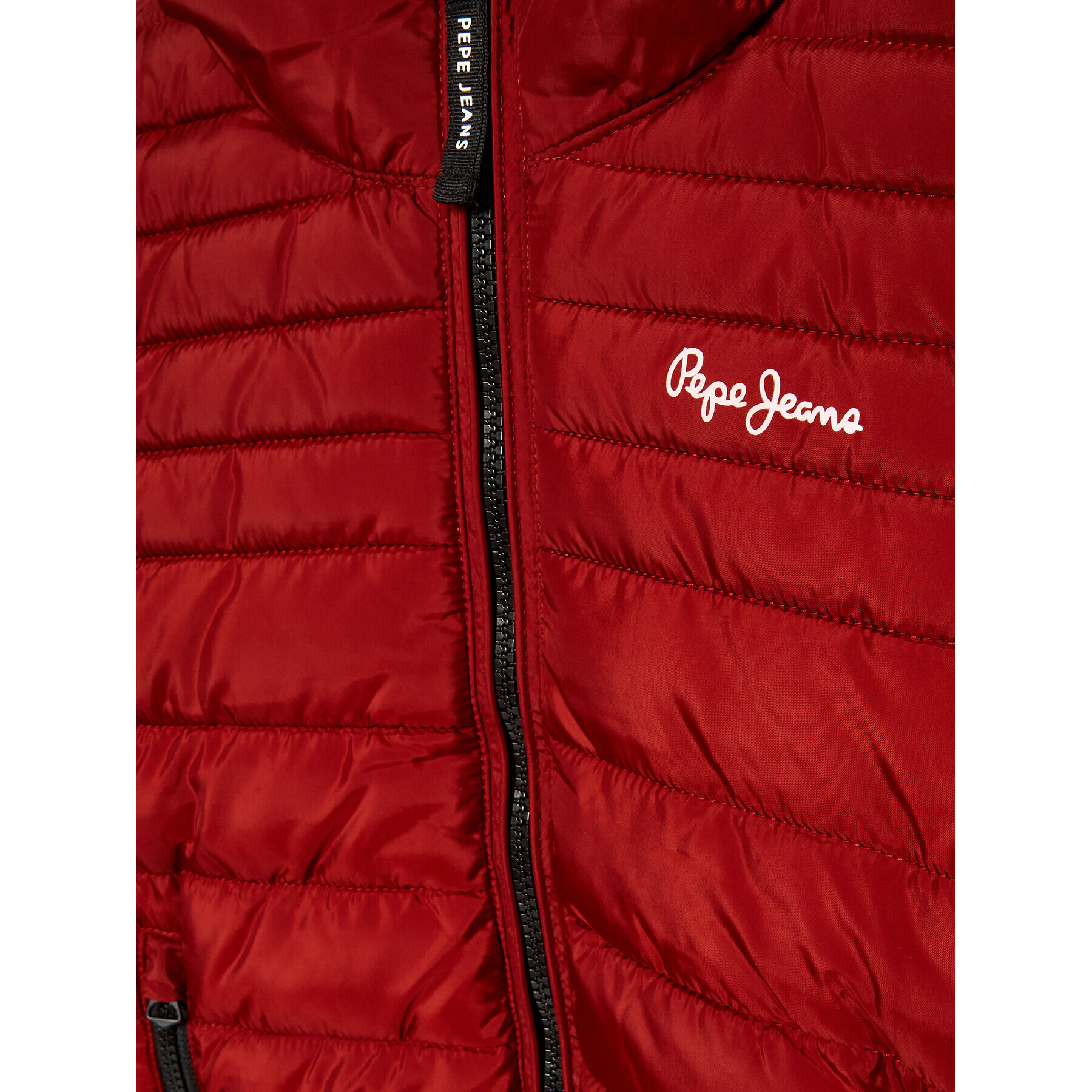 Pepe Jeans Пухено яке Greystoke PB401150 Червен Regular Fit - Pepit.bg