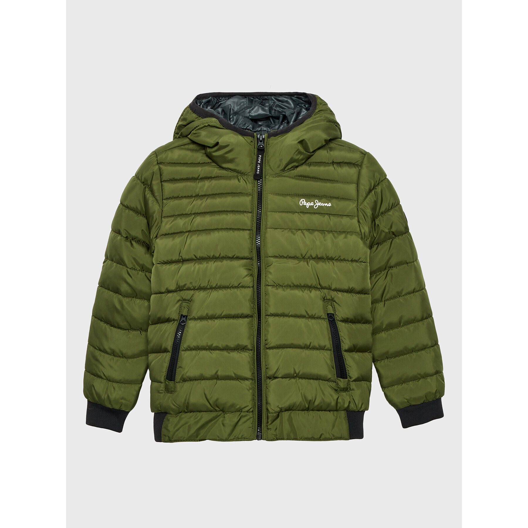 Pepe Jeans Пухено яке Greystoke PB401150 Зелен Regular Fit - Pepit.bg