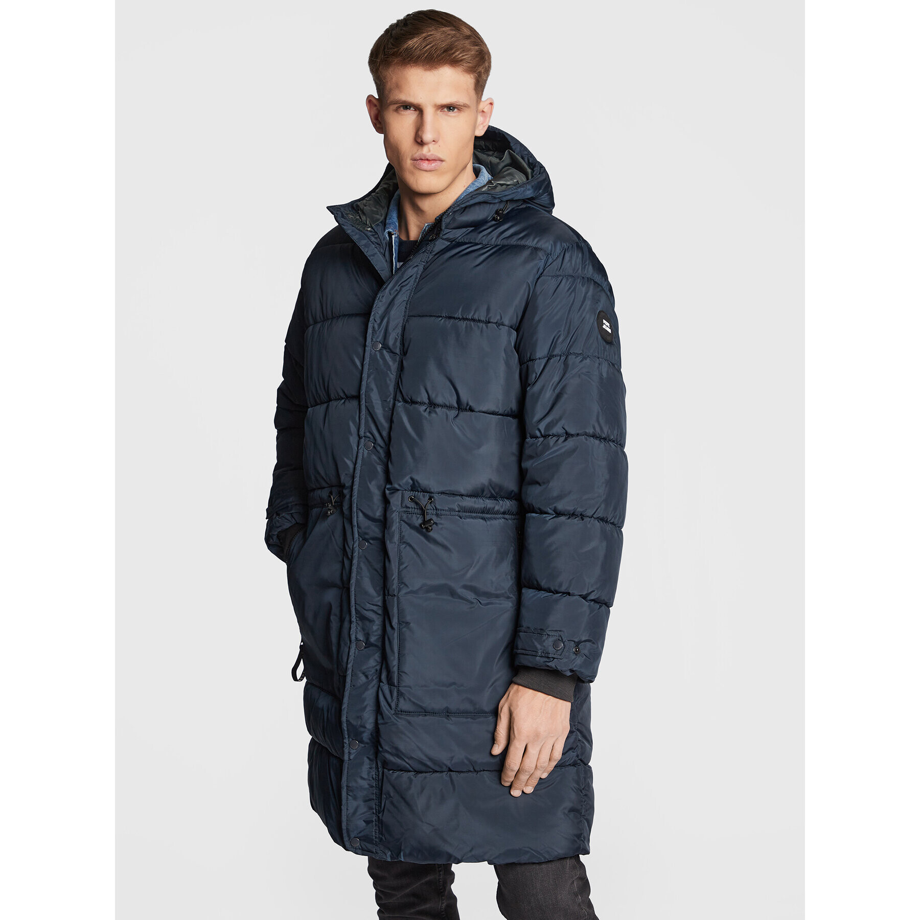 Pepe Jeans Пухено яке Jules PM402625 Тъмносин Regular Fit - Pepit.bg