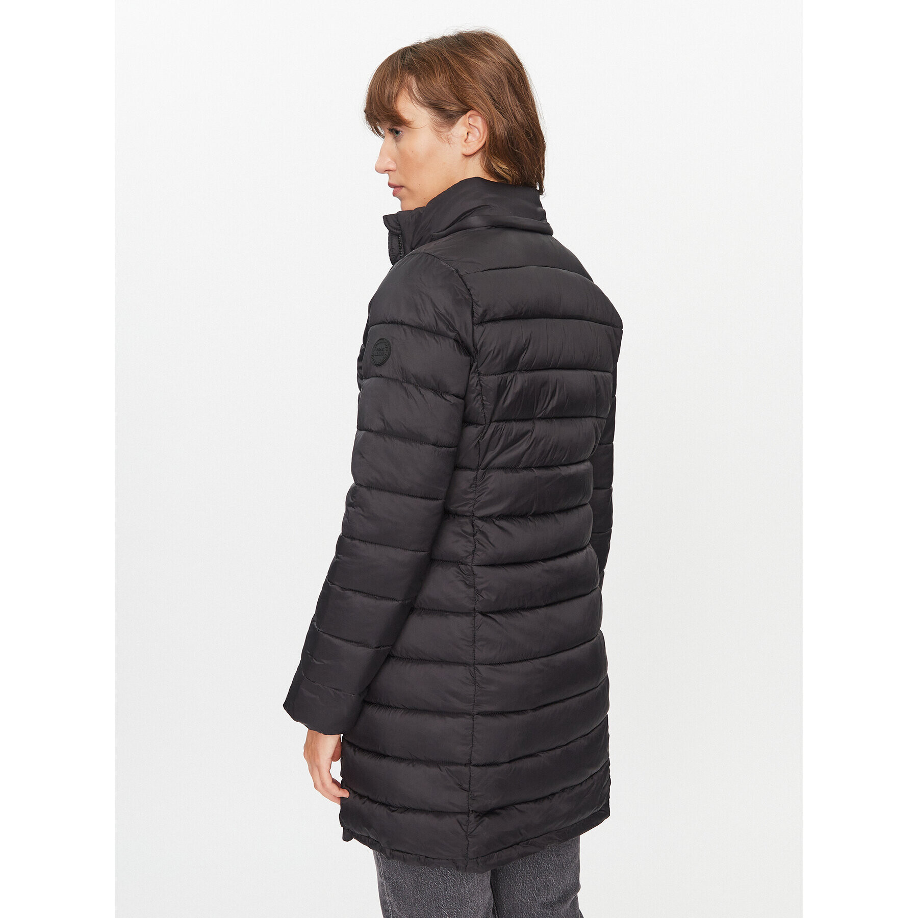 Pepe Jeans Пухено яке Maddie Long PL402252 Черен Regular Fit - Pepit.bg