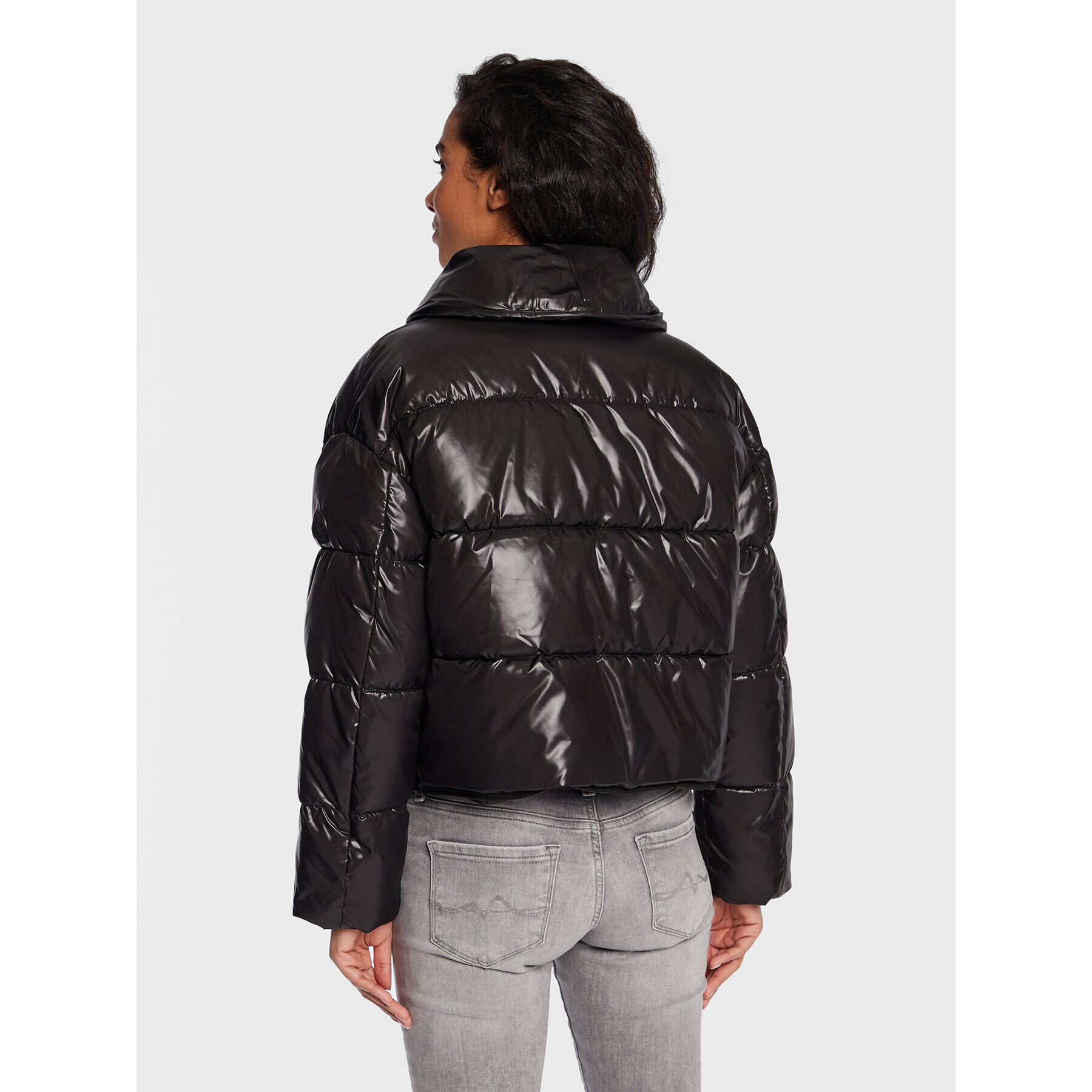 Pepe Jeans Пухено яке Rain PL402142 Черен Regular Fit - Pepit.bg