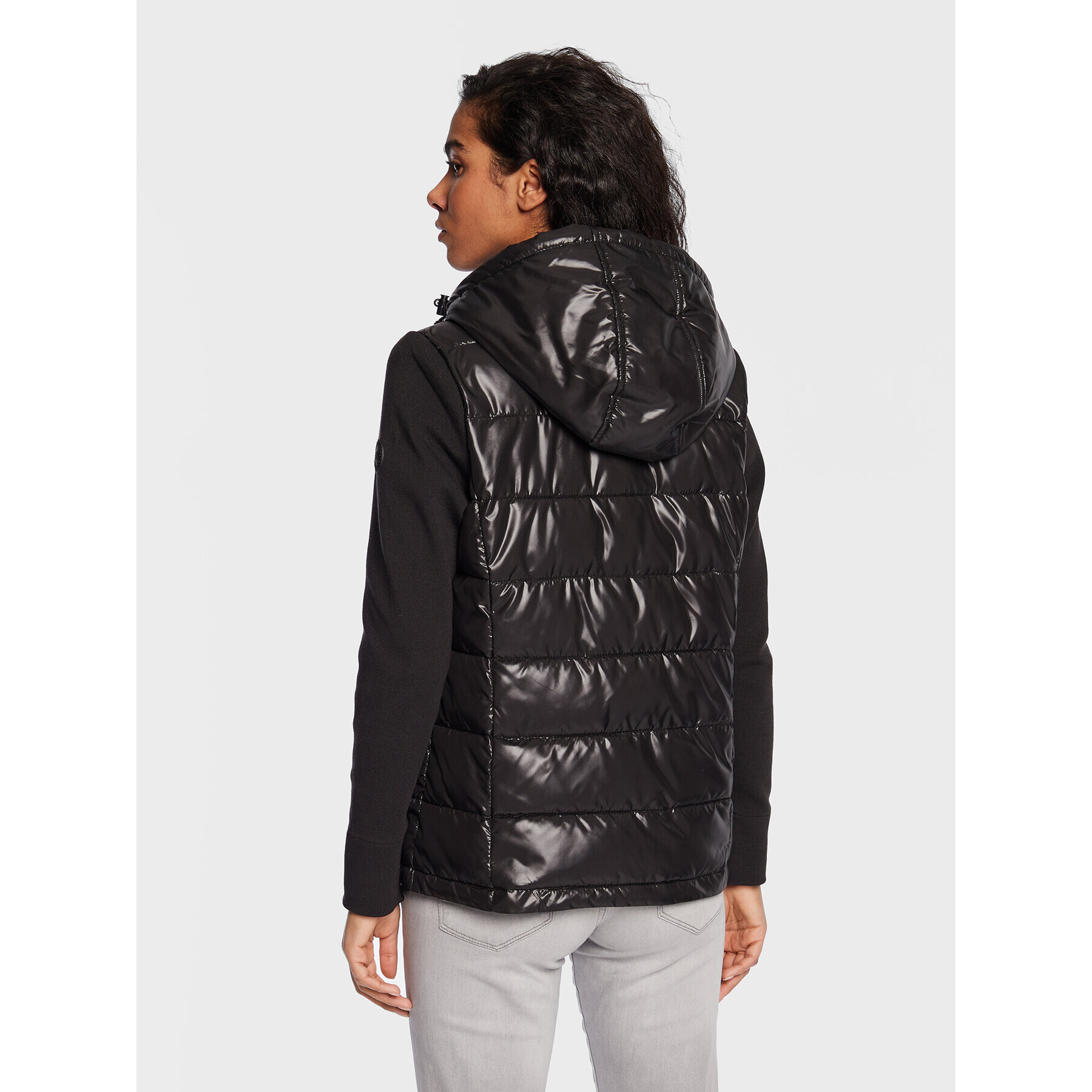 Pepe Jeans Пухено яке Rinnas PL402143 Черен Regular Fit - Pepit.bg