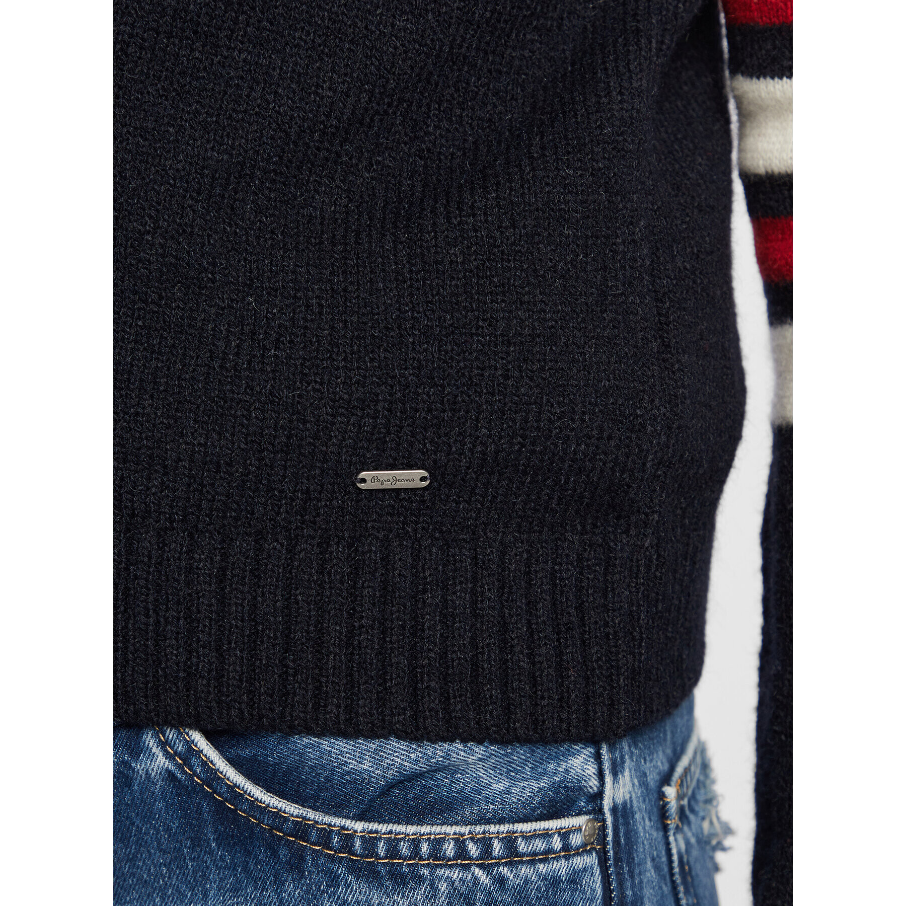 Pepe Jeans Пуловер Bobby PL701905 Тъмносин Regular Fit - Pepit.bg