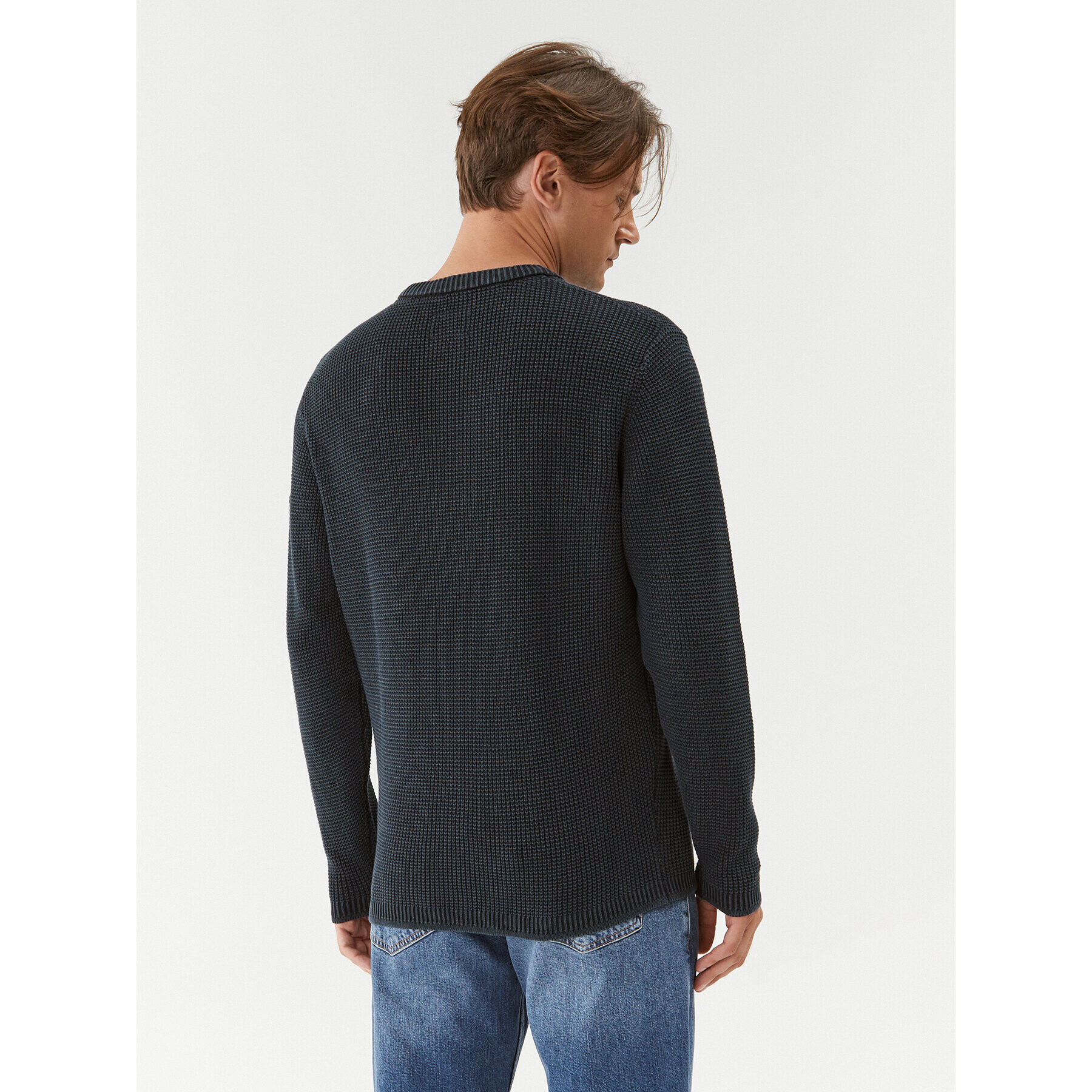 Pepe Jeans Пуловер Dean Crew Neck PM702359 Тъмносин Regular Fit - Pepit.bg