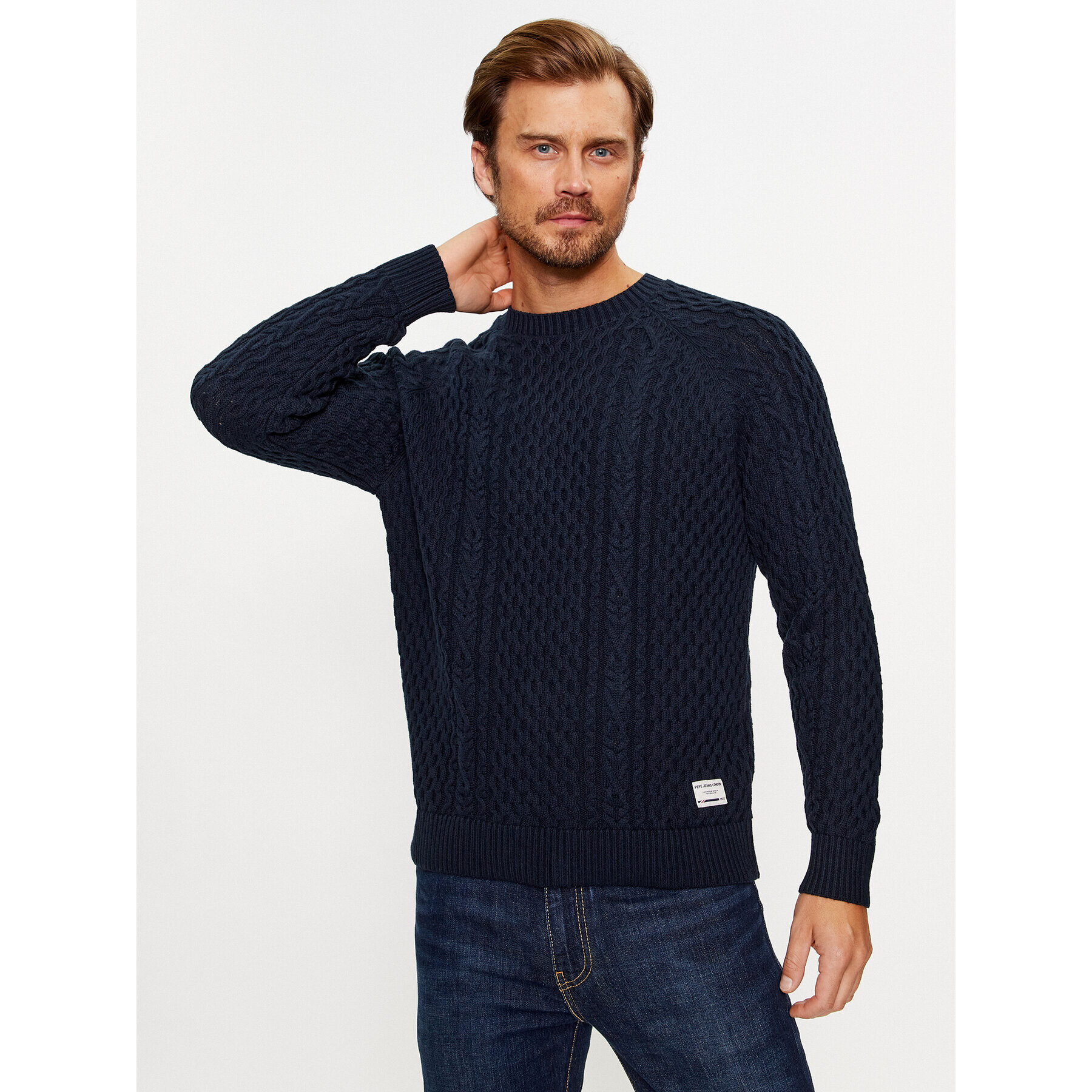 Pepe Jeans Пуловер Sly PM702378 Тъмносин Regular Fit - Pepit.bg