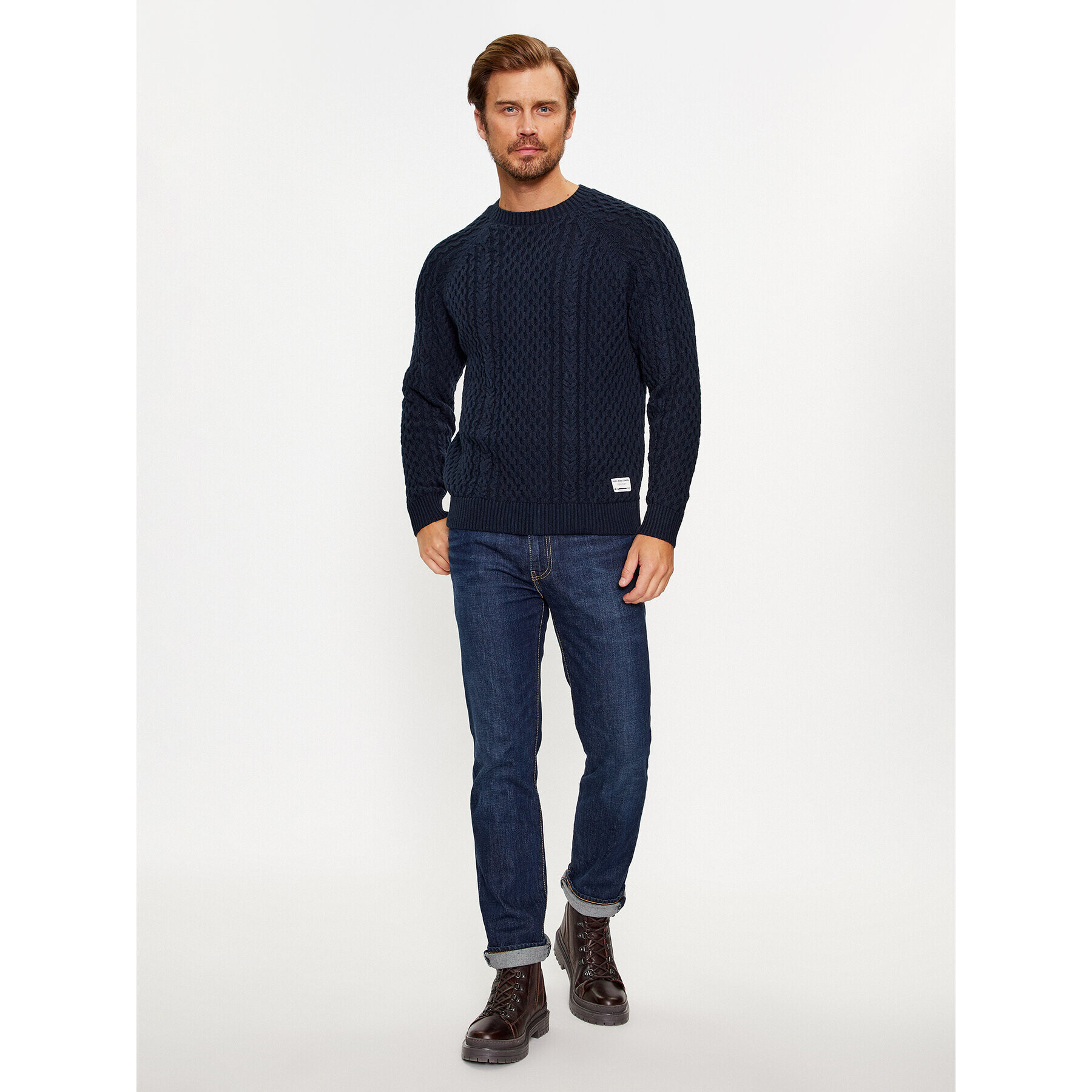 Pepe Jeans Пуловер Sly PM702378 Тъмносин Regular Fit - Pepit.bg