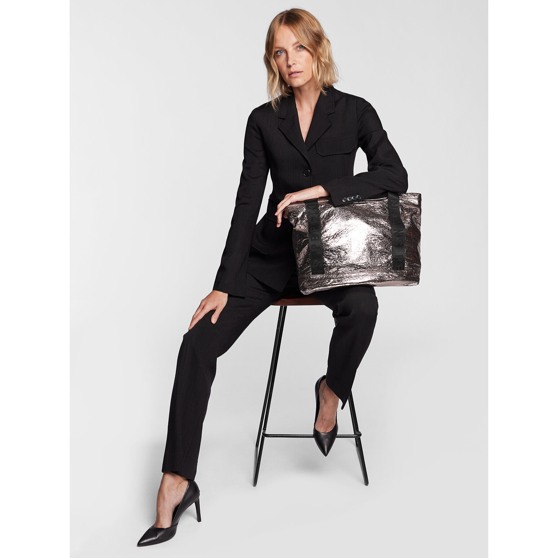 Pepe Jeans Раница Norah Met PL031361 Сребрист - Pepit.bg