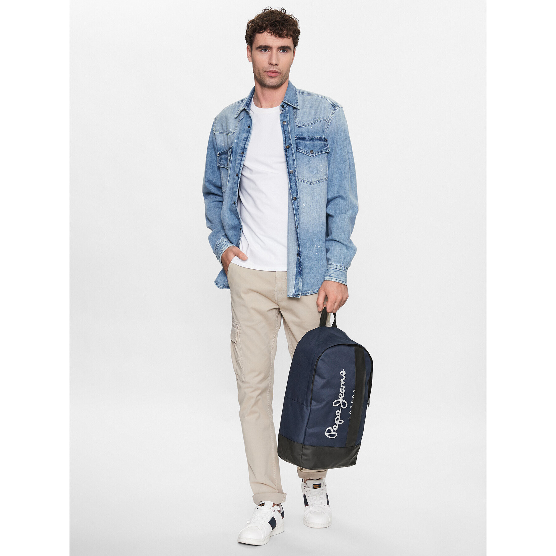 Pepe Jeans Раница Owen Backpack PM030700 Тъмносин - Pepit.bg