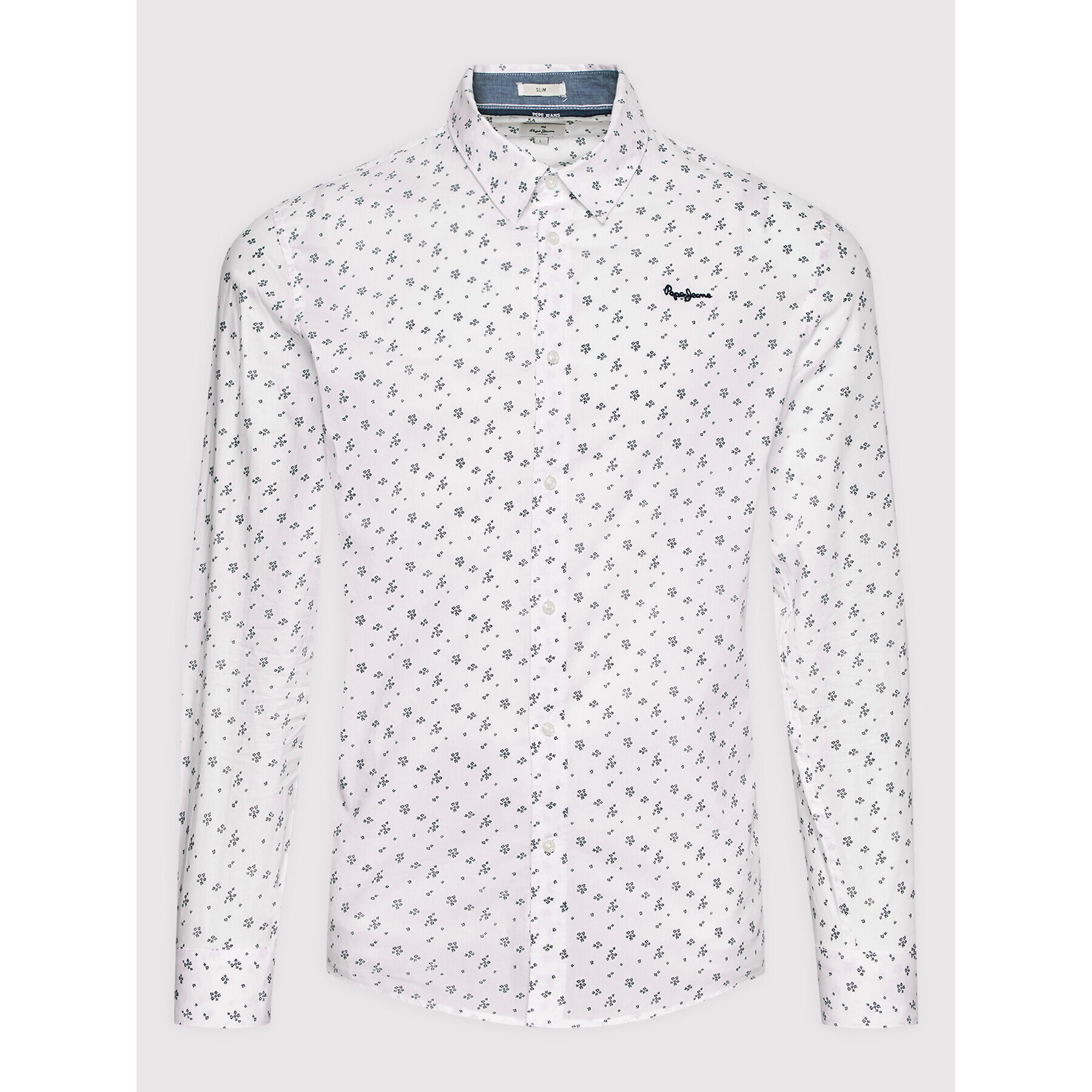 Pepe Jeans Риза Francesco PM307521 Бял Regular Fit - Pepit.bg