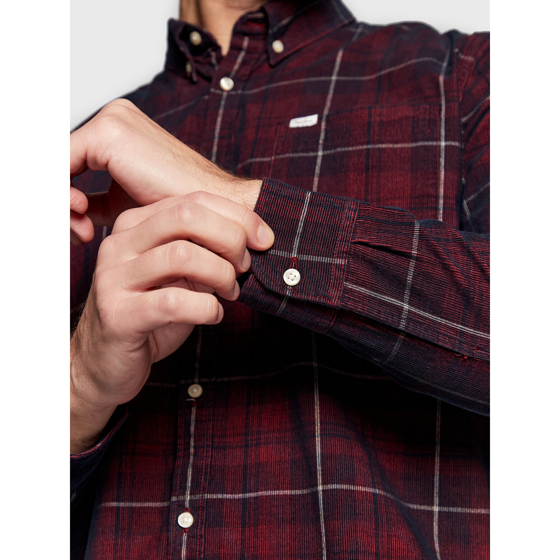 Pepe Jeans Риза Freshfield PM307661 Бордо Regular Fit - Pepit.bg
