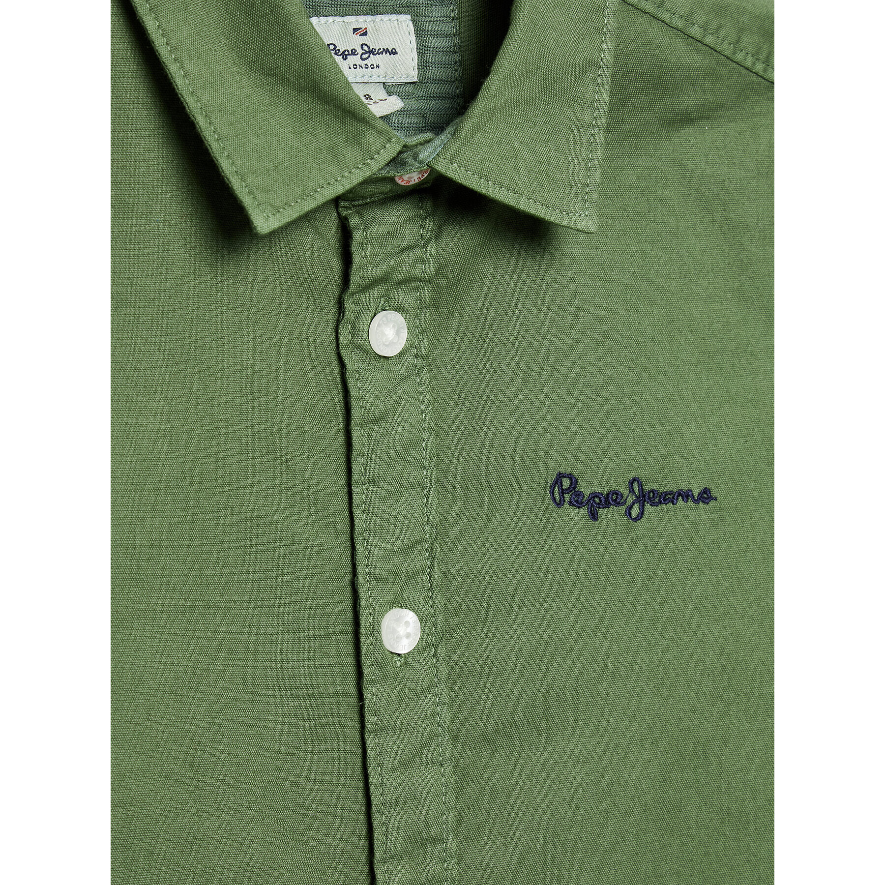 Pepe Jeans Риза Keaton PB302304 Зелен Regular Fit - Pepit.bg
