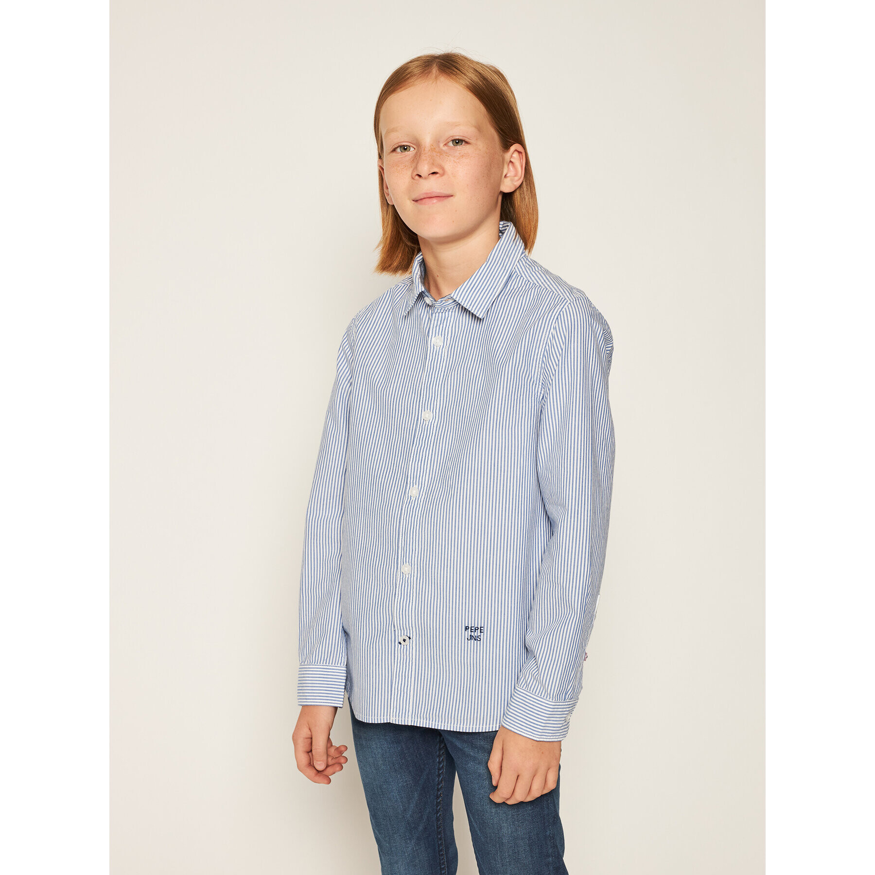 Pepe Jeans Риза Ronnie PB301873 Син Regular Fit - Pepit.bg