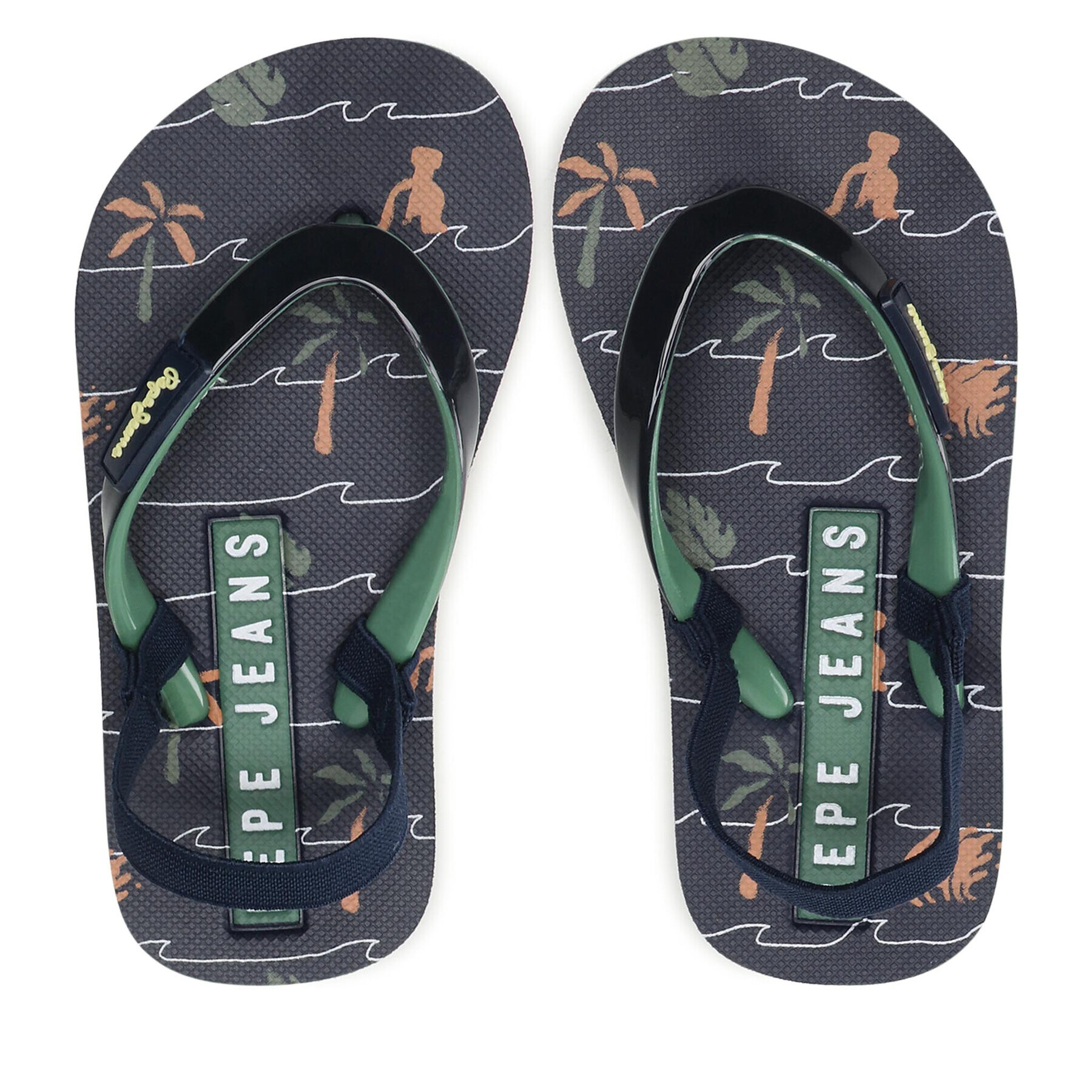 Pepe Jeans Сандали Beach Palms Boy K PBS70052 Тъмносин - Pepit.bg