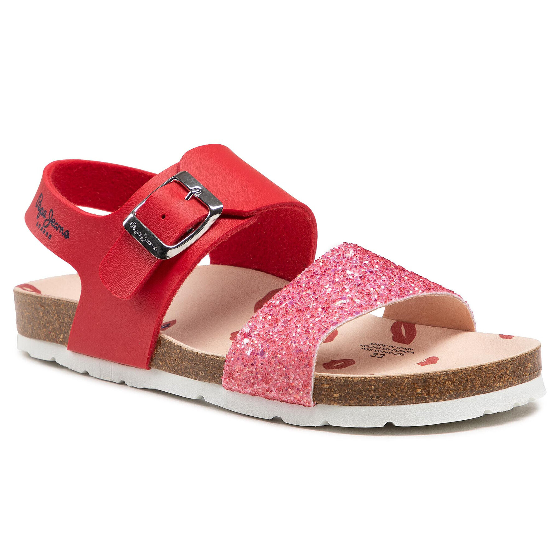 Pepe Jeans Сандали Bio Buckle PGS90149 Червен - Pepit.bg