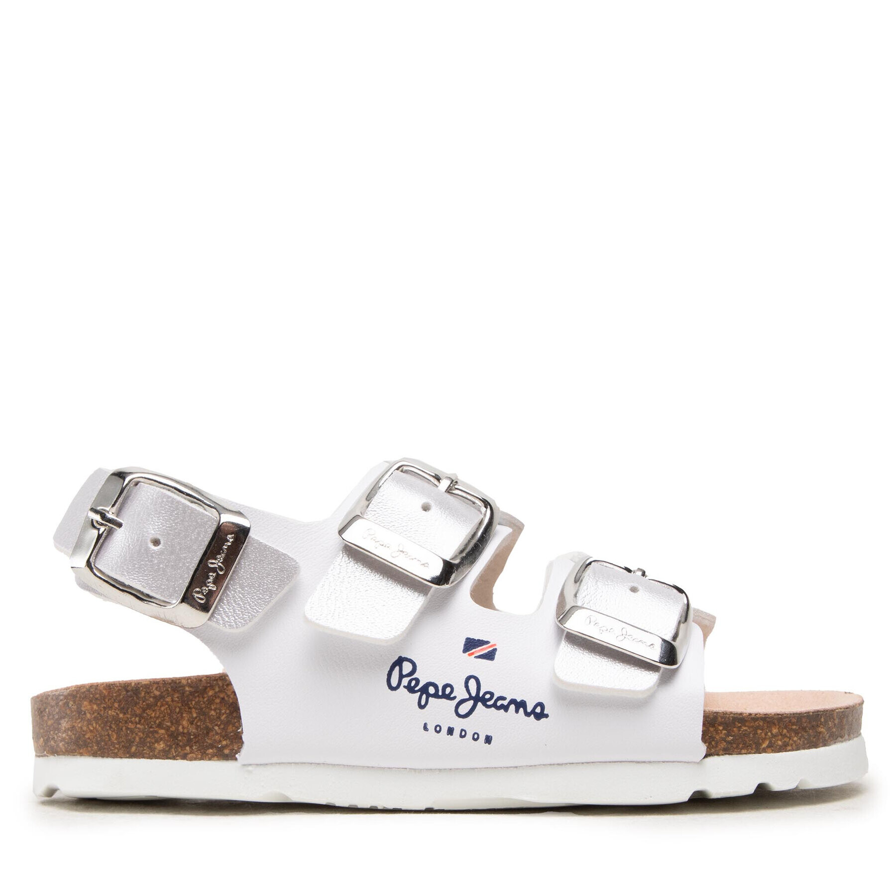 Pepe Jeans Сандали Bio Corp Girl PGS90186 Сребрист - Pepit.bg