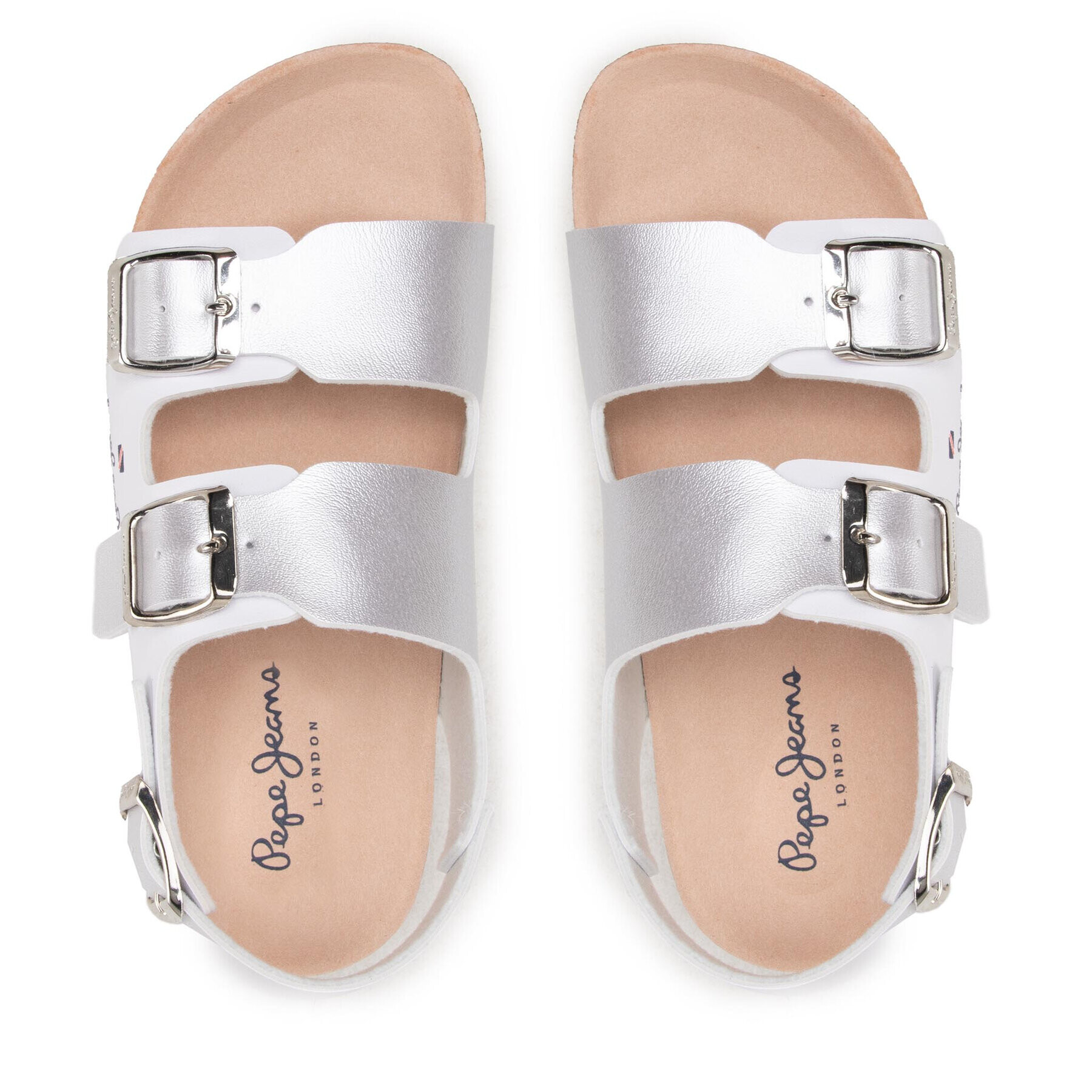 Pepe Jeans Сандали Bio Corp PGS90185 Сребрист - Pepit.bg