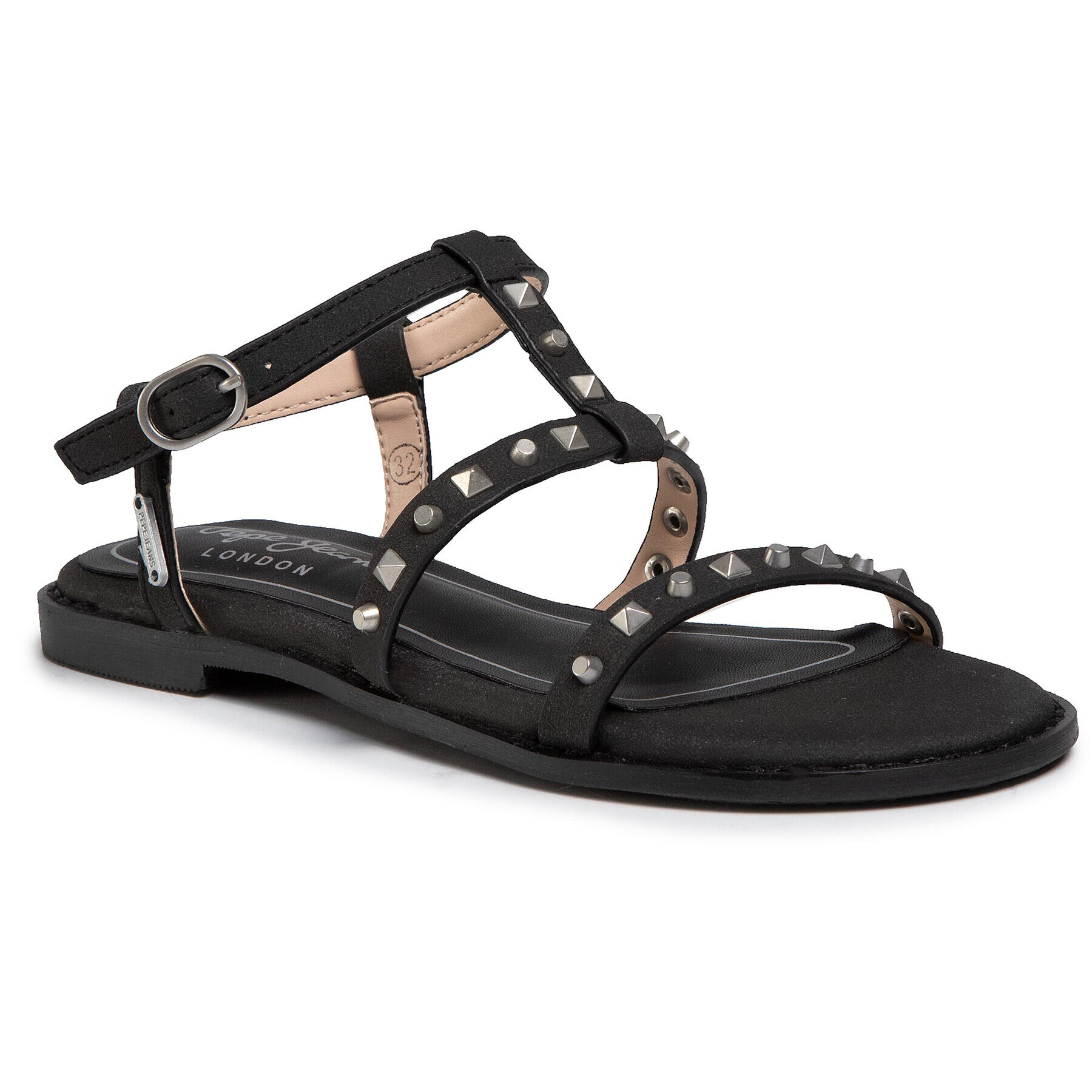 Pepe Jeans Сандали Elsa Studs PGS90143 Черен - Pepit.bg