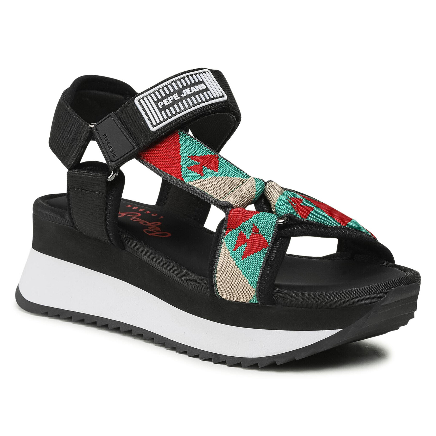 Pepe Jeans Сандали Fuji Ethnic PLS90504 Черен - Pepit.bg