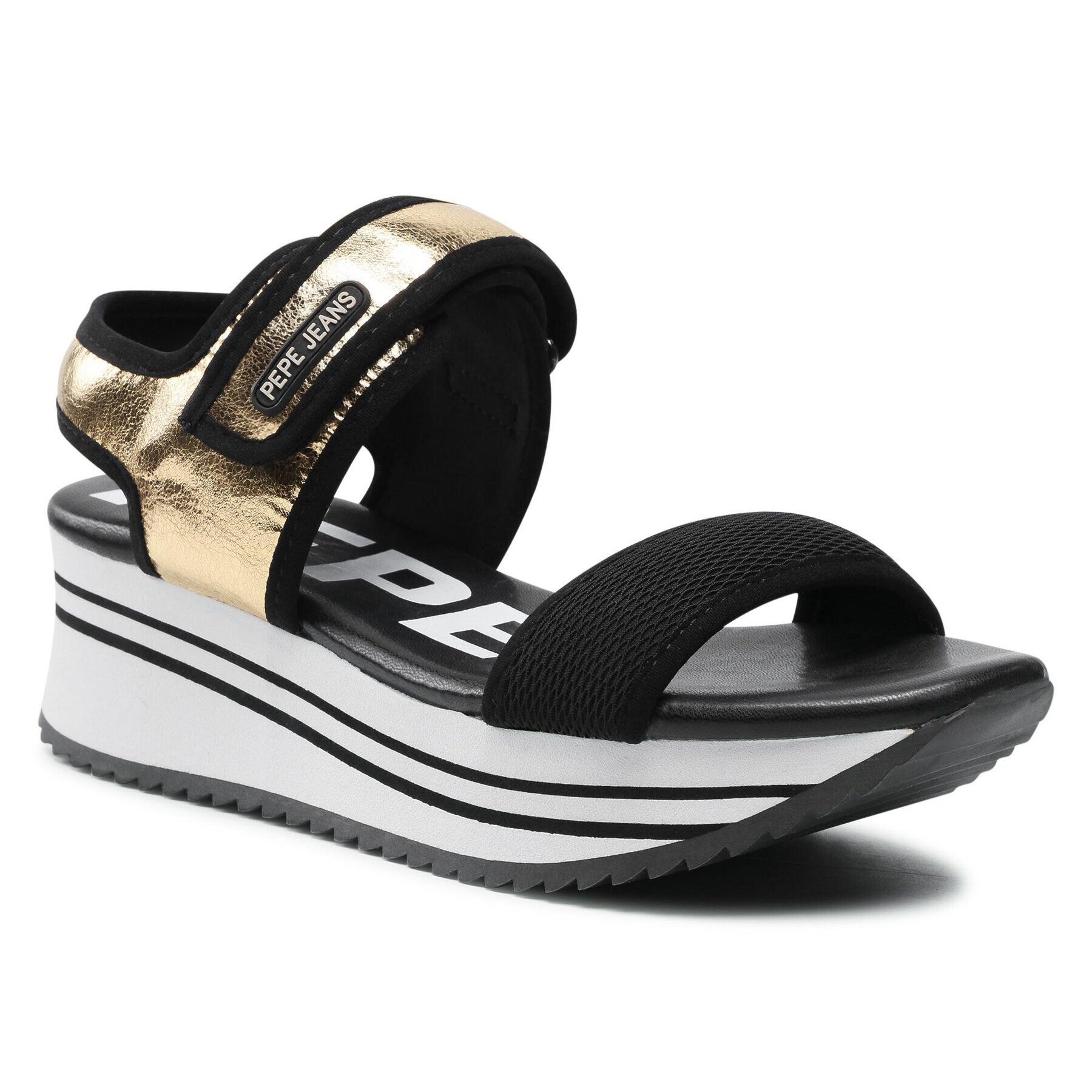 Pepe Jeans Сандали Fuji Metal PLS90395 Златист - Pepit.bg