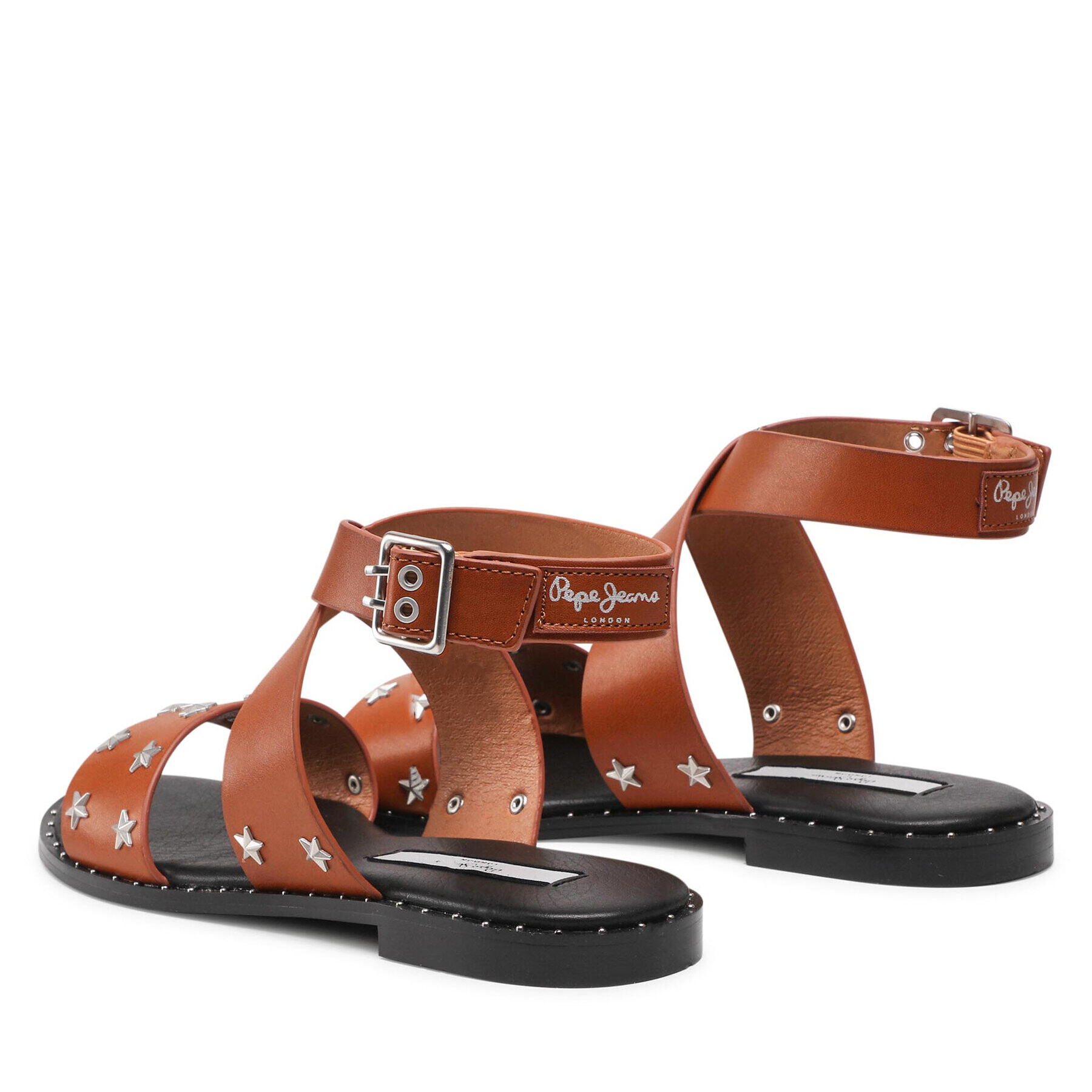 Pepe Jeans Сандали Hayes Star PLS90549 Кафяв - Pepit.bg