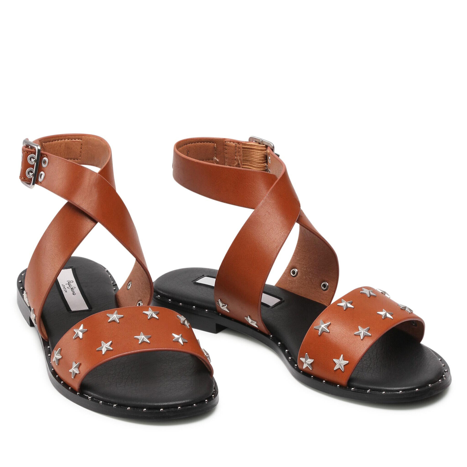 Pepe Jeans Сандали Hayes Star PLS90549 Кафяв - Pepit.bg