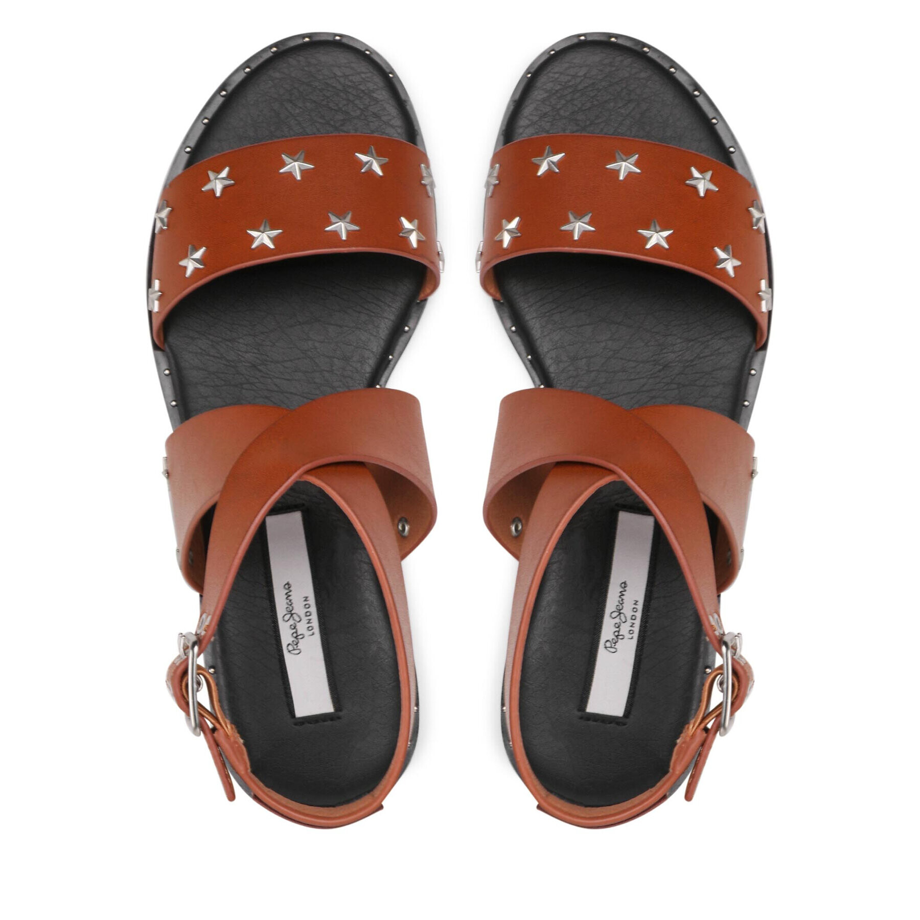 Pepe Jeans Сандали Hayes Star PLS90549 Кафяв - Pepit.bg