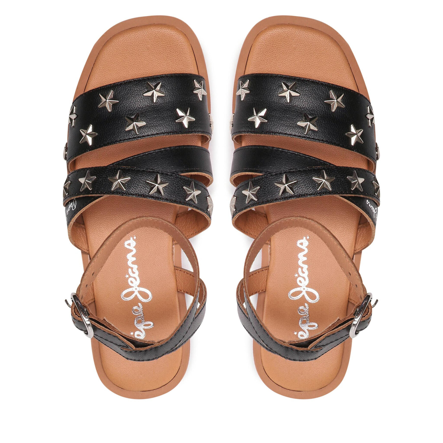 Pepe Jeans Сандали Irma Studs PGS90176 Черен - Pepit.bg