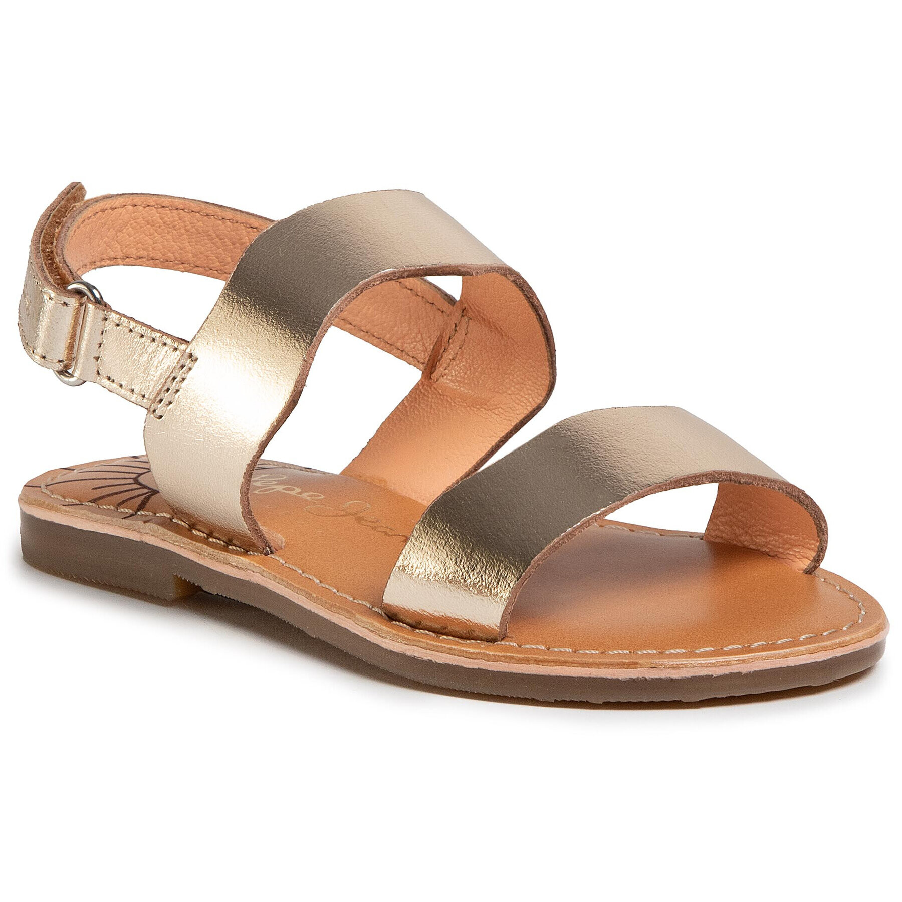 Pepe Jeans Сандали Mandy Waves Kids PGS90148 Златист - Pepit.bg