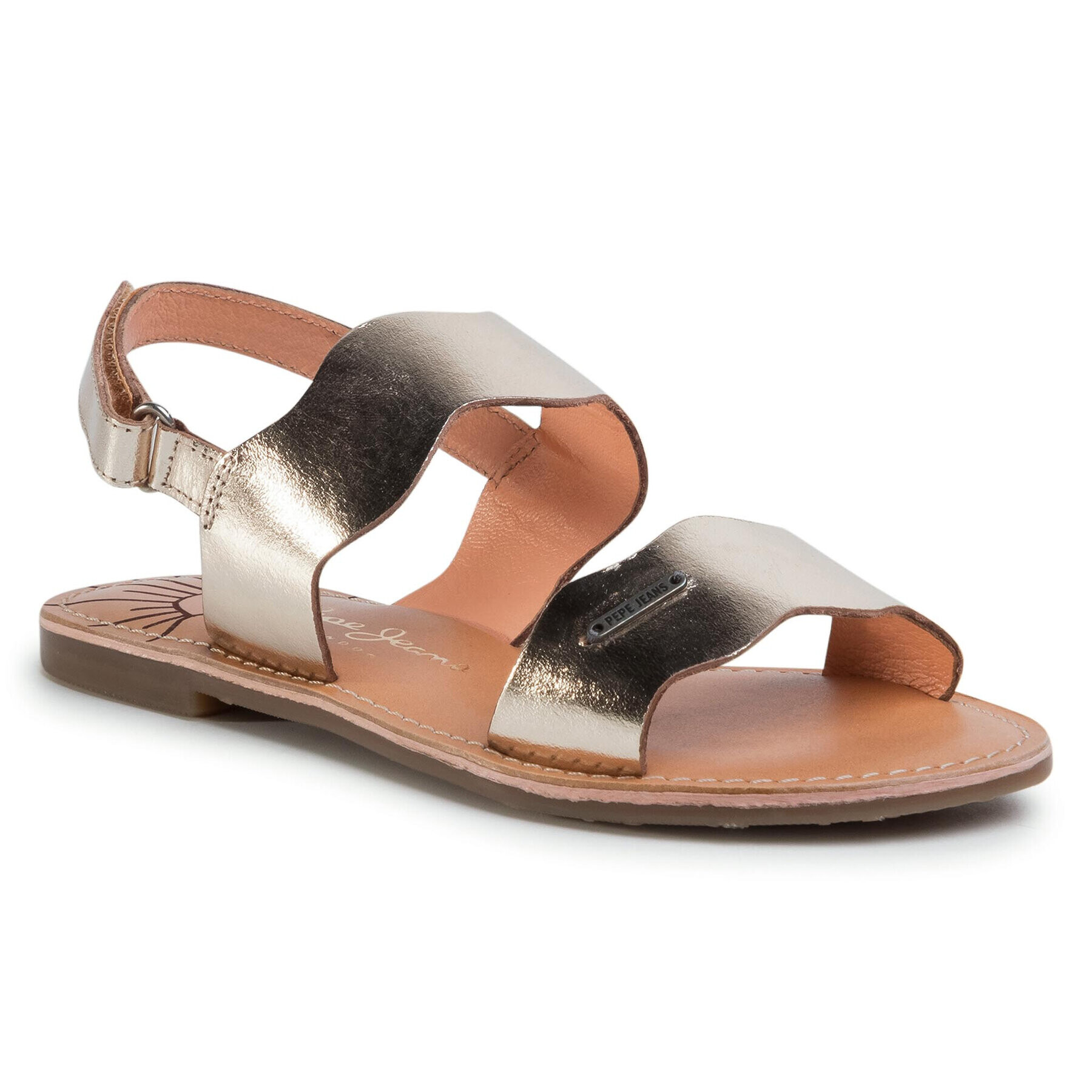 Pepe Jeans Сандали Mandy Waves PGS90147 Златист - Pepit.bg