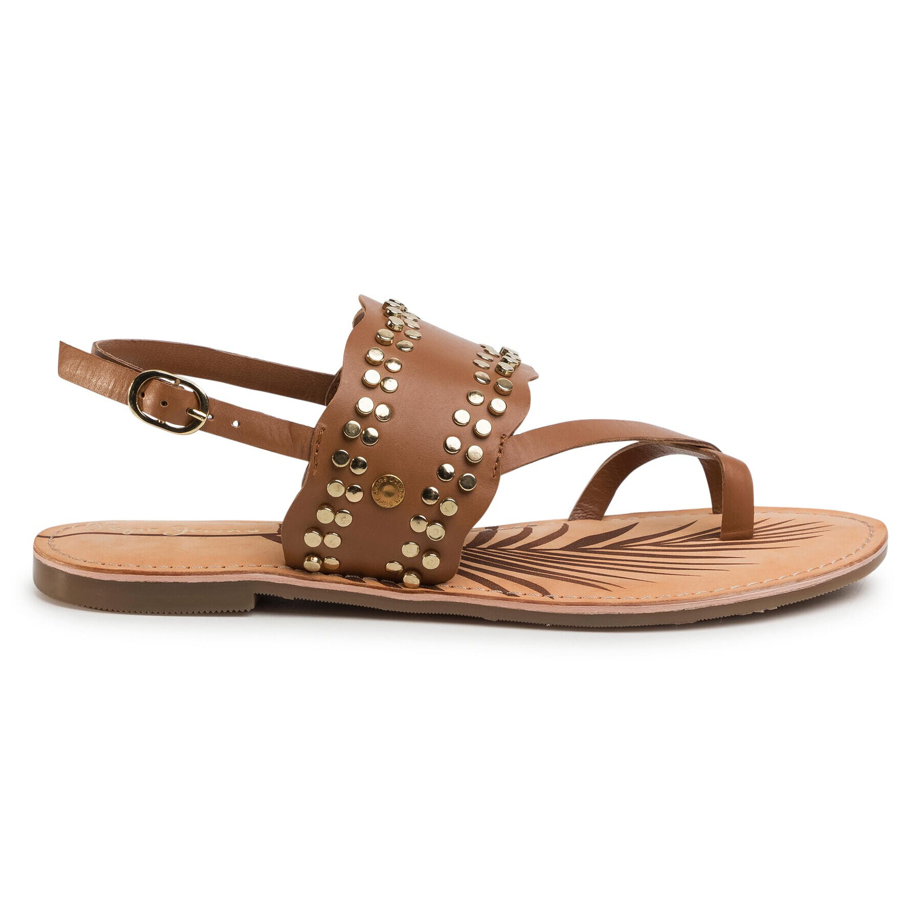 Pepe Jeans Сандали March Studs PLS90447 Кафяв - Pepit.bg