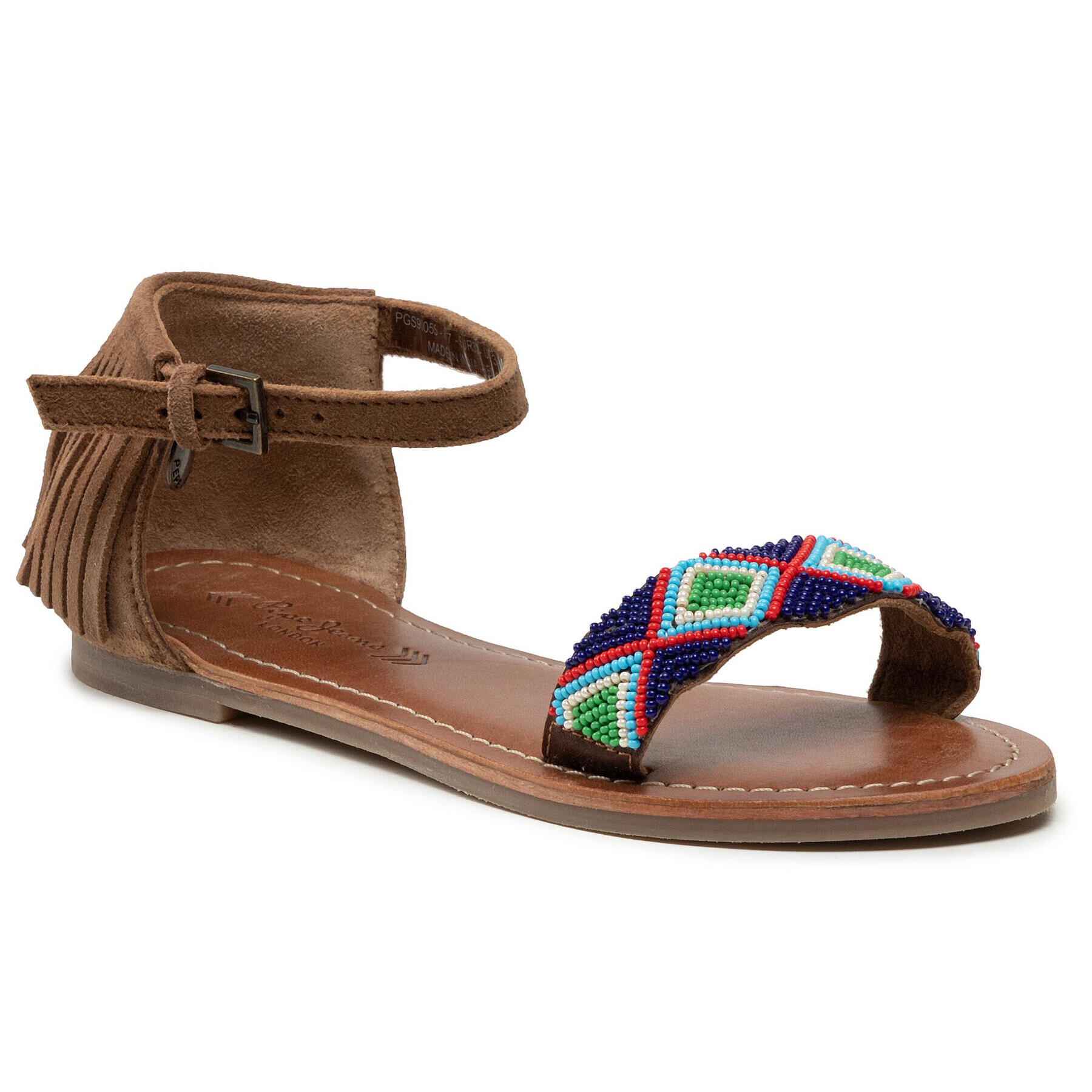 Pepe Jeans Сандали Maya Fringes PGS90055 Кафяв - Pepit.bg
