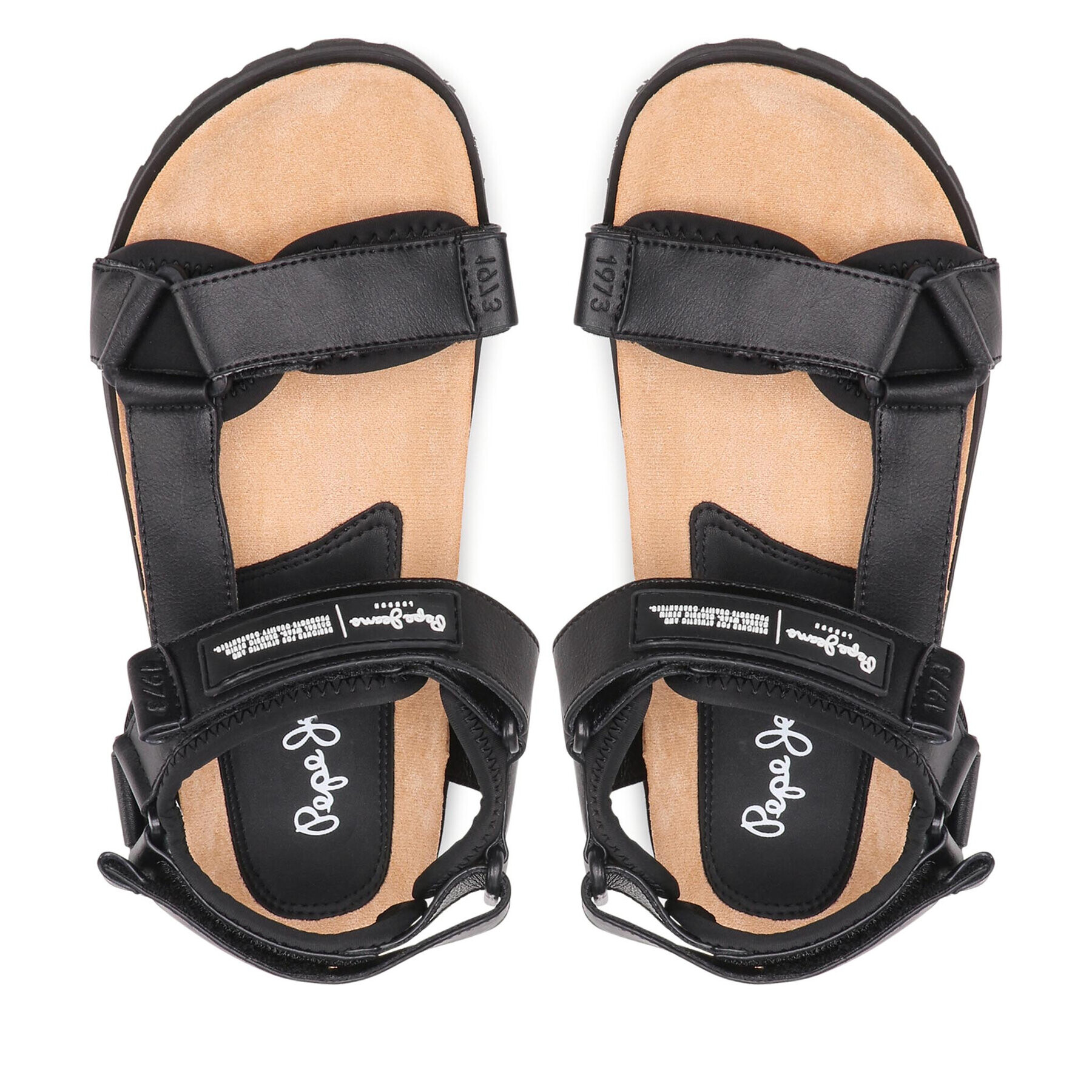 Pepe Jeans Сандали Urban Sandal Cork PMS90094 Черен - Pepit.bg