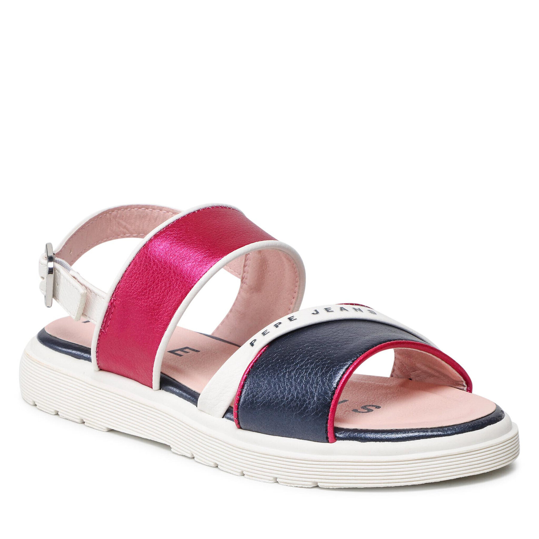 Pepe Jeans Сандали Wendy Logo PGS90183 Розов - Pepit.bg