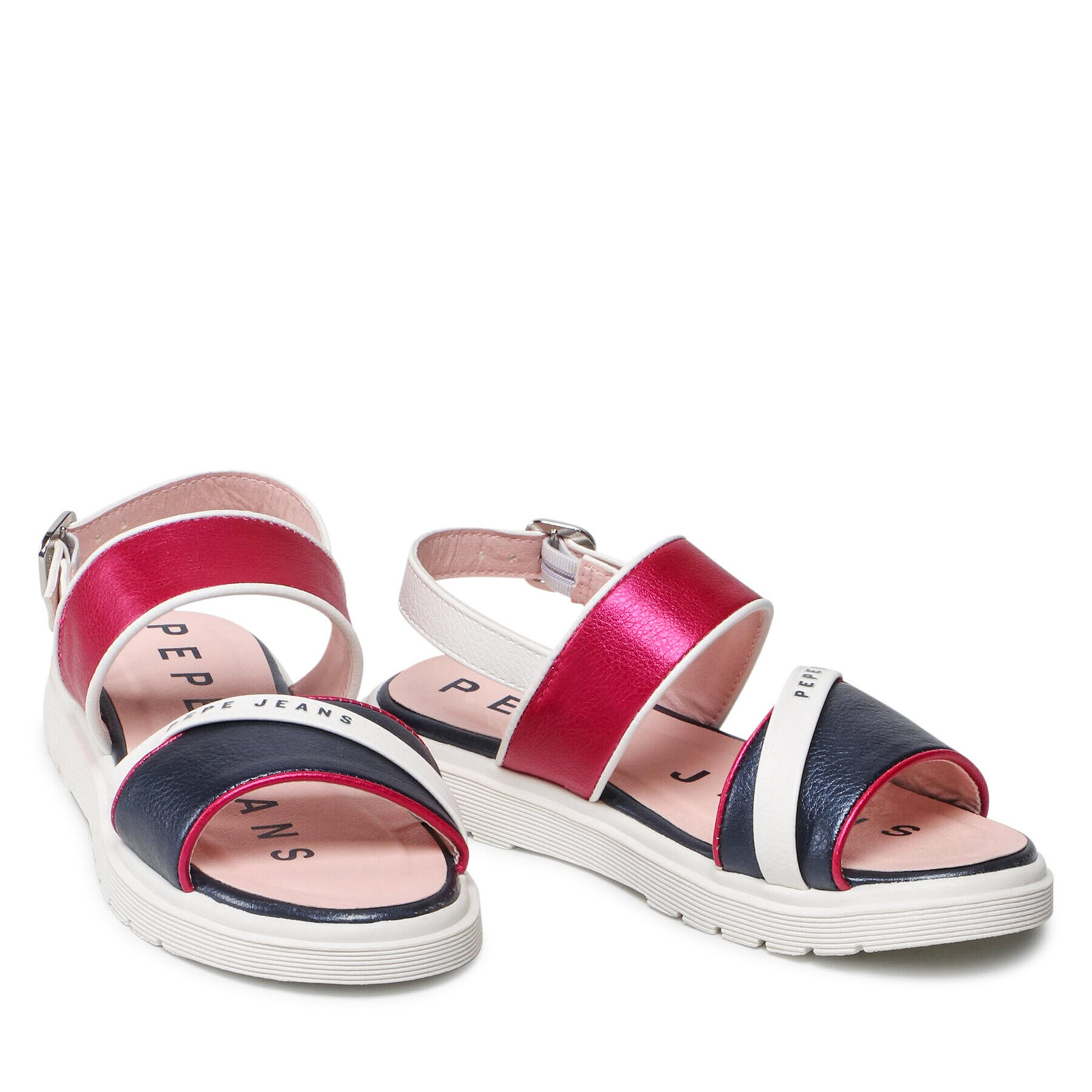 Pepe Jeans Сандали Wendy Logo PGS90183 Розов - Pepit.bg