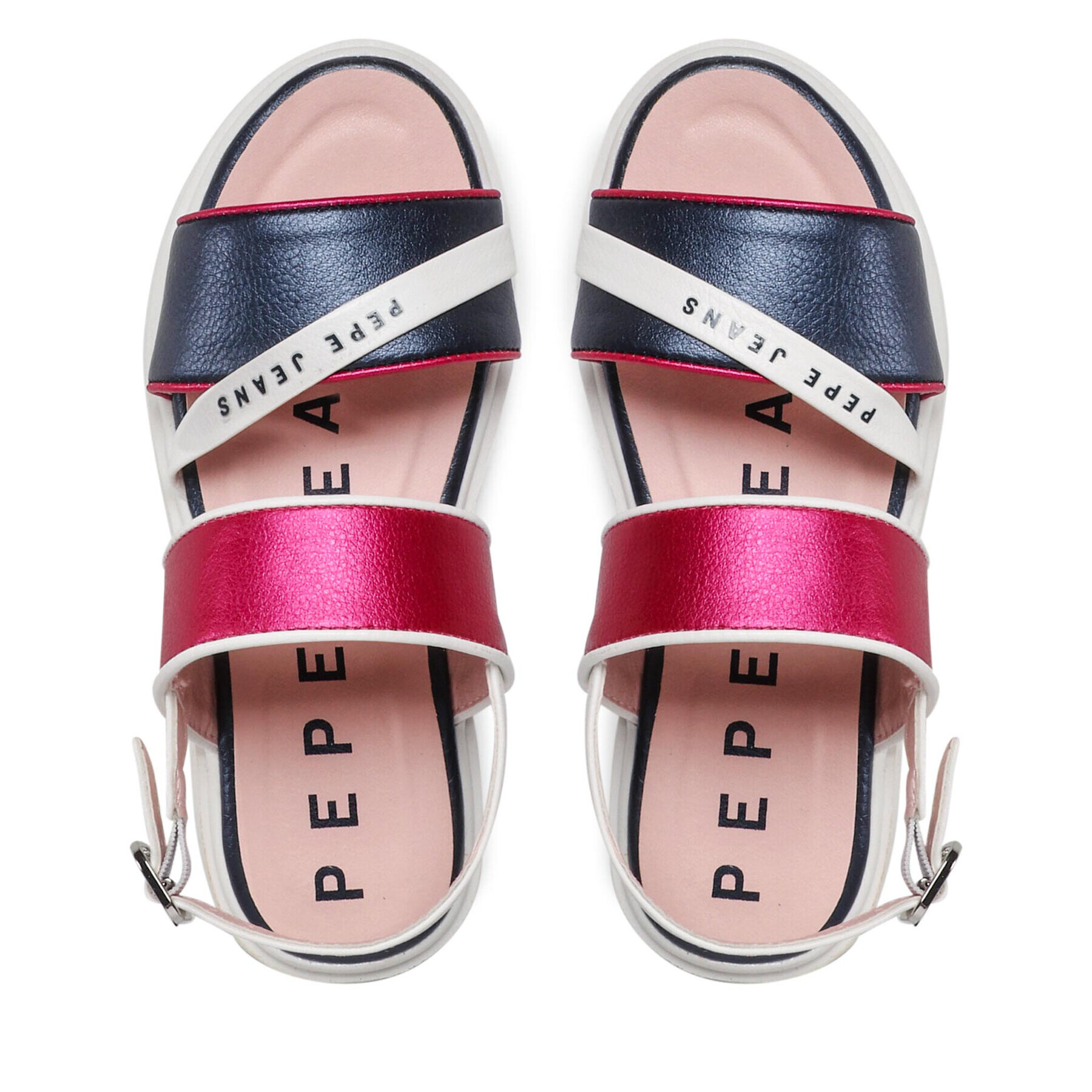 Pepe Jeans Сандали Wendy Logo PGS90183 Розов - Pepit.bg