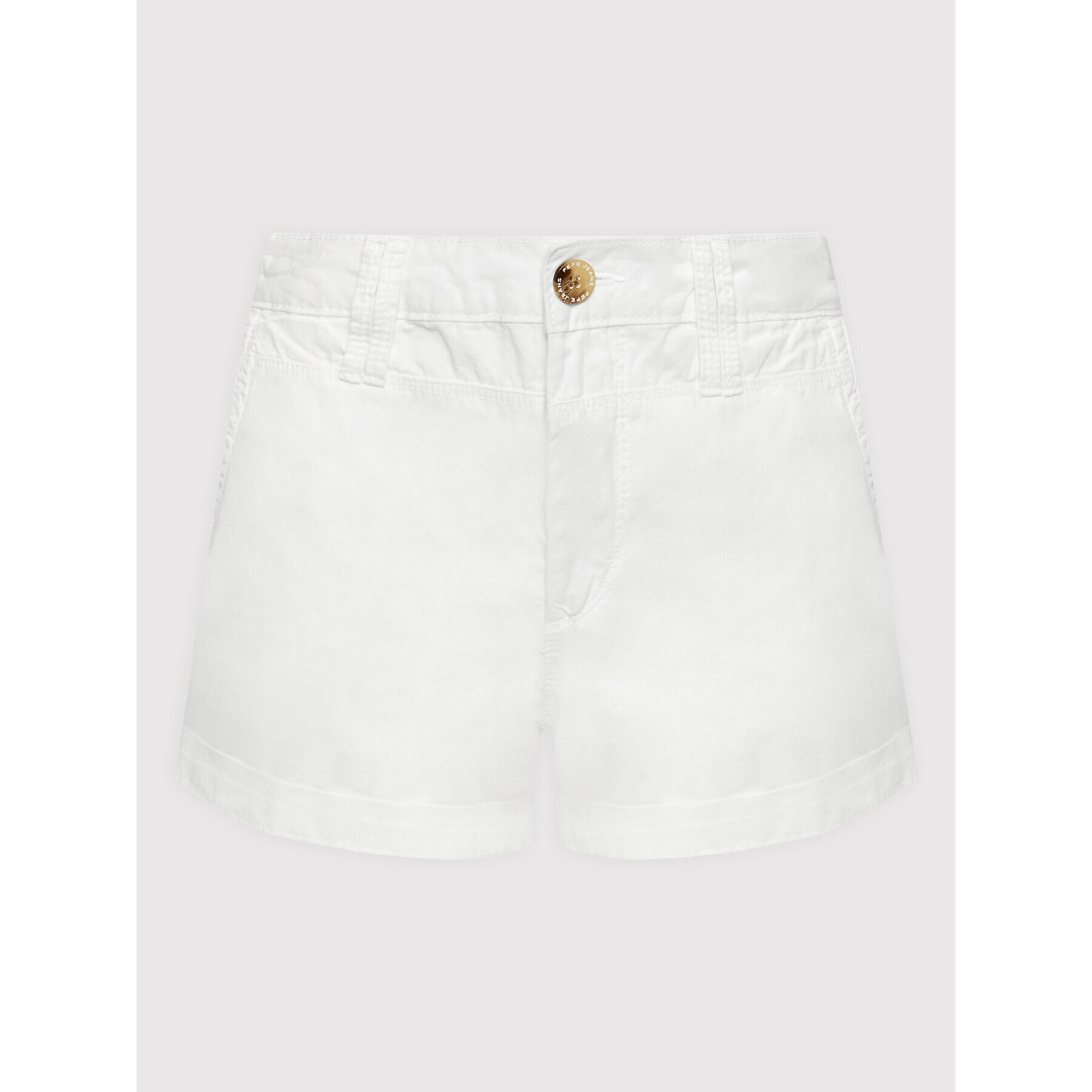 Pepe Jeans Шорти от плат Balboa PL800994 Бял Regular Fit - Pepit.bg