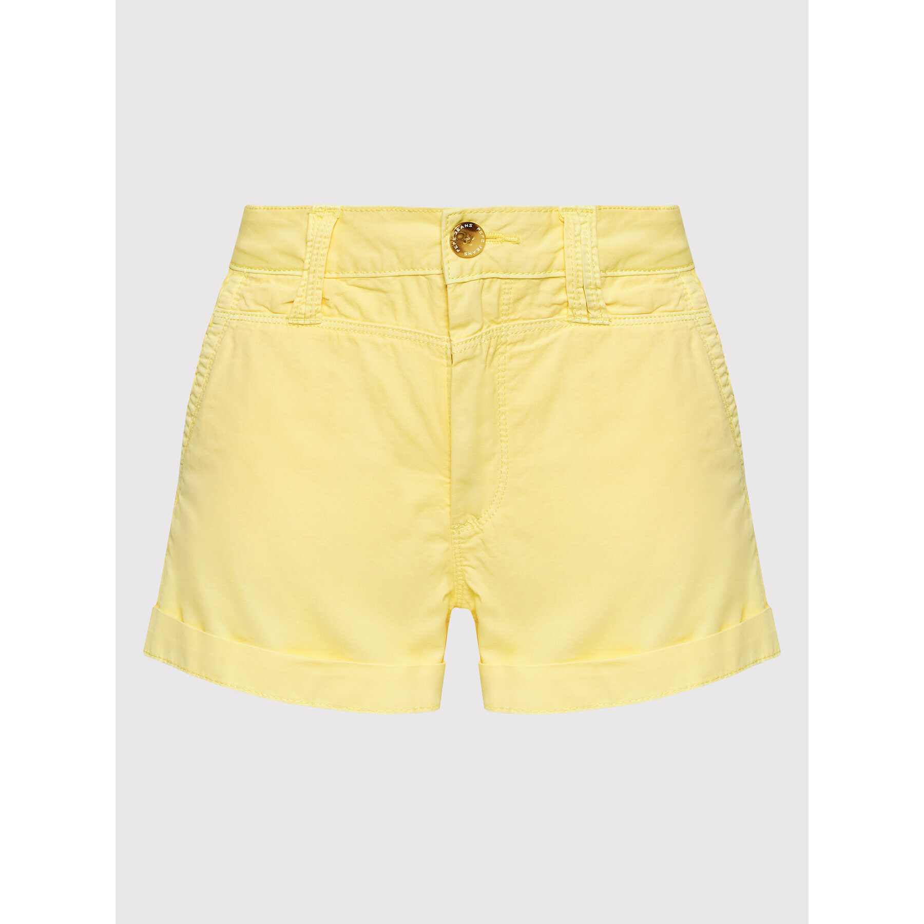 Pepe Jeans Шорти от плат Balboa PL800994 Жълт Regular Fit - Pepit.bg
