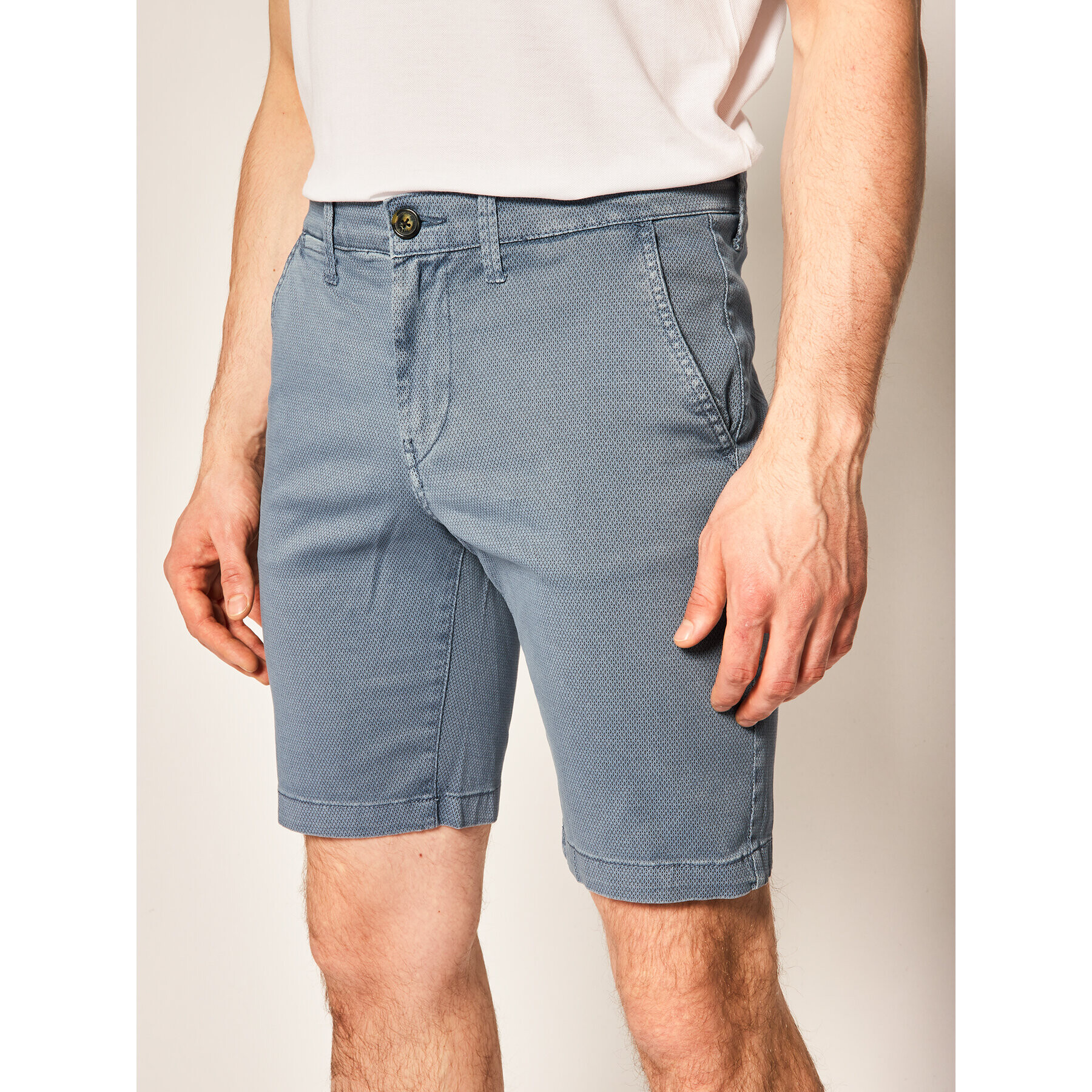 Pepe Jeans Шорти от плат Charly Minimal PM800773 Син Slim Fit - Pepit.bg