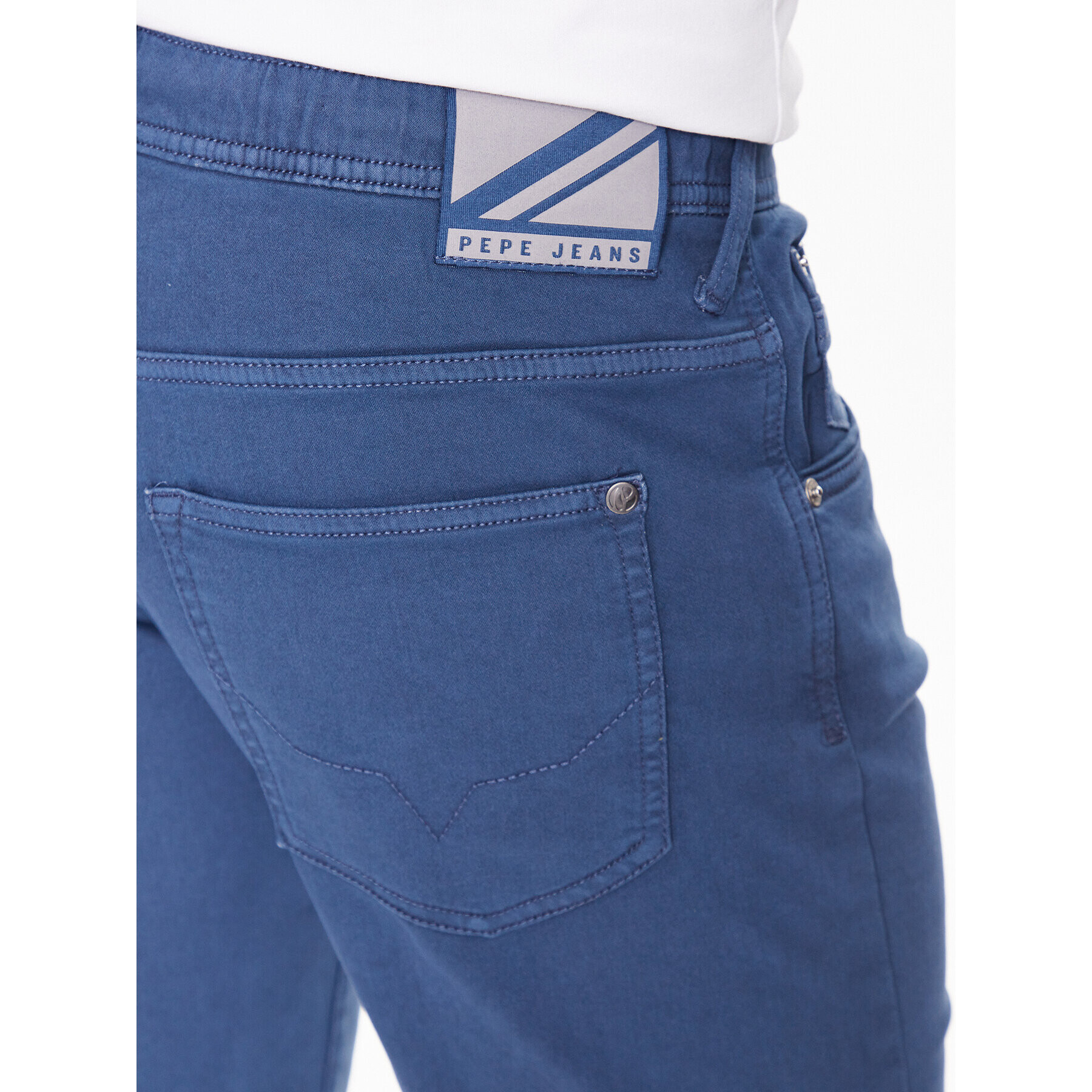 Pepe Jeans Шорти от плат Jagger Short PM800920 Син Slim Fit - Pepit.bg